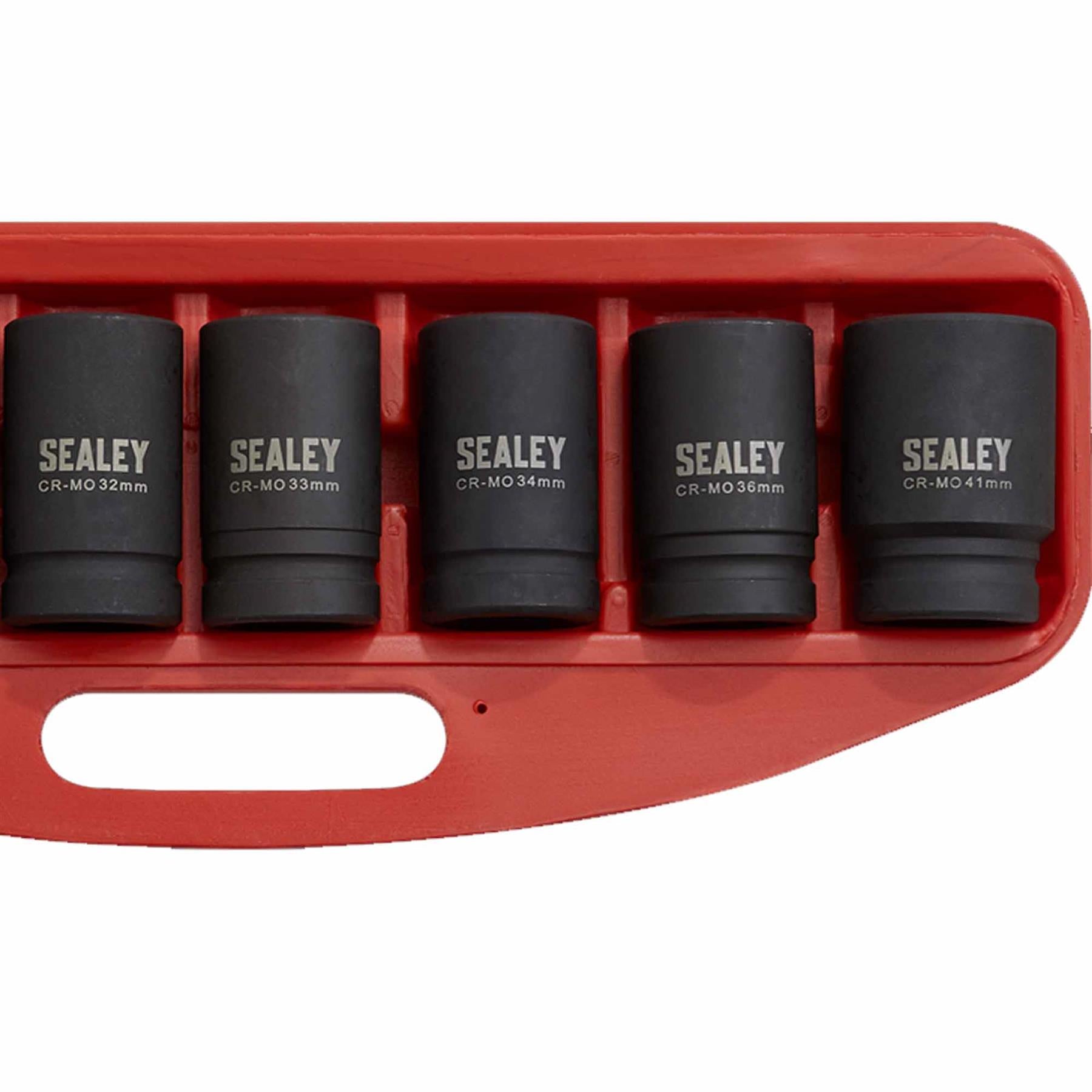Sealey Impact Socket Set 8pc Deep 1"Sq Drive - Metric