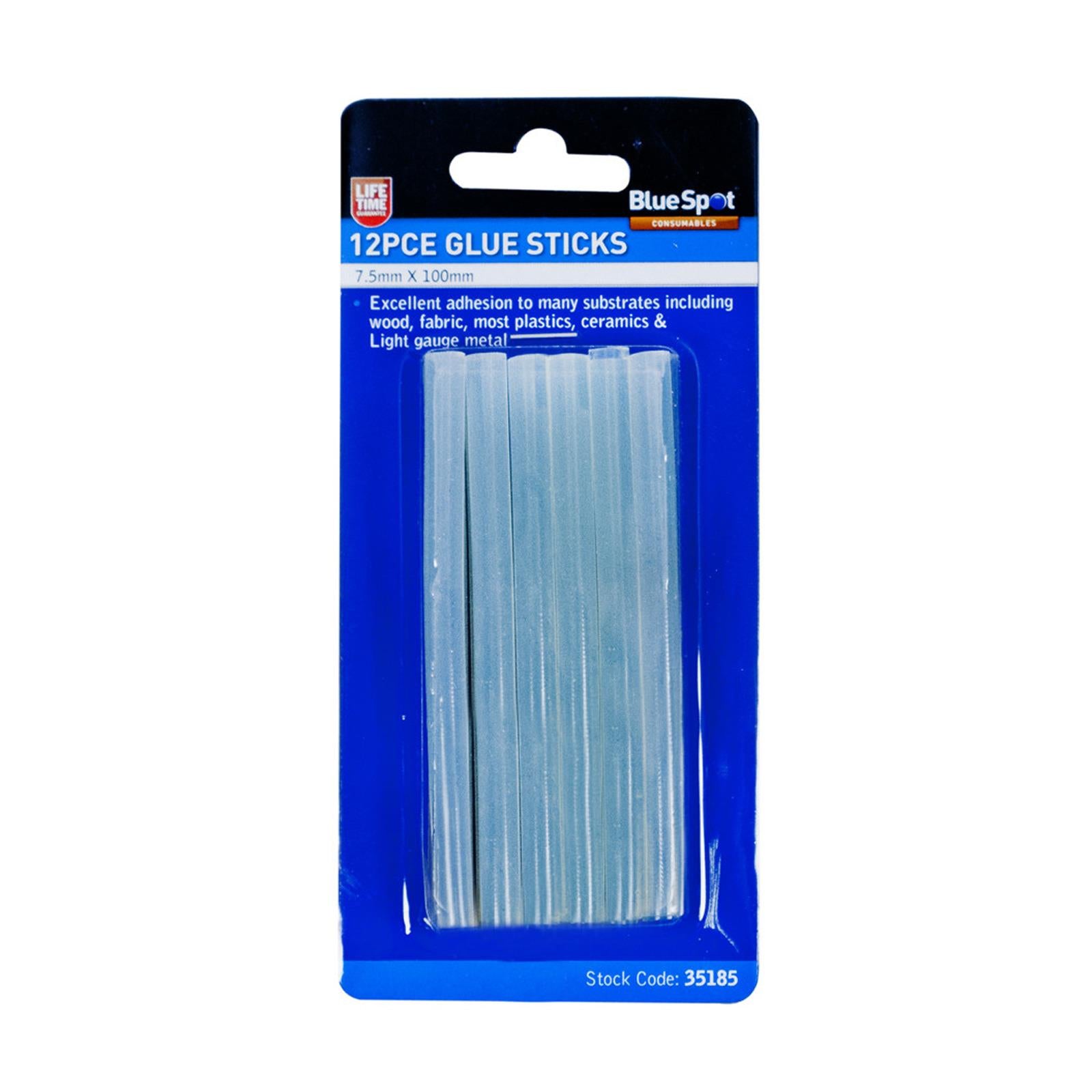 BlueSpot Hot Melt Clear Glue Gun Sticks-100 X 7.5mm Glue Gun Sticks
