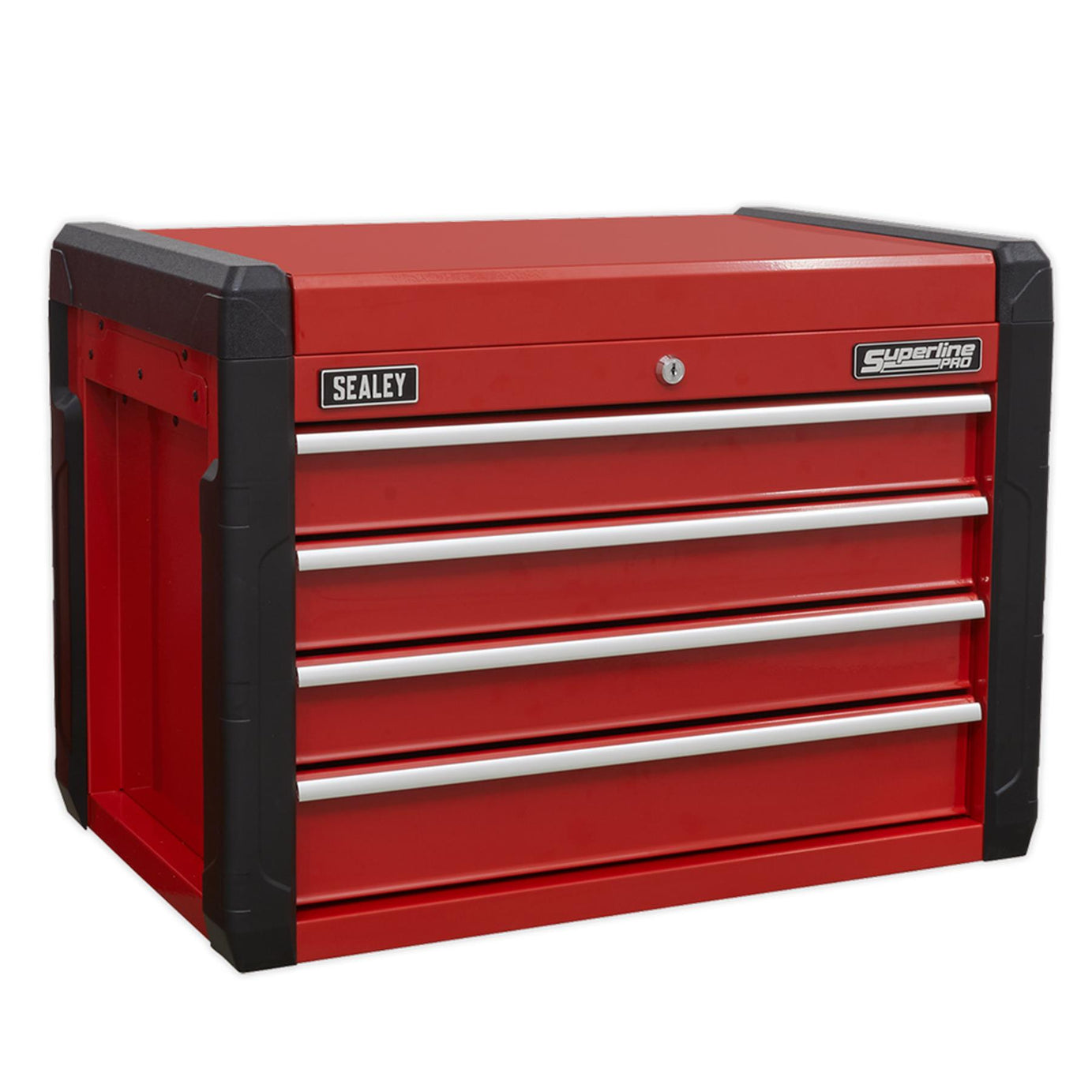 Sealey Topchest 4 Drawer with Ball Bearing Slides. Red AP3401
