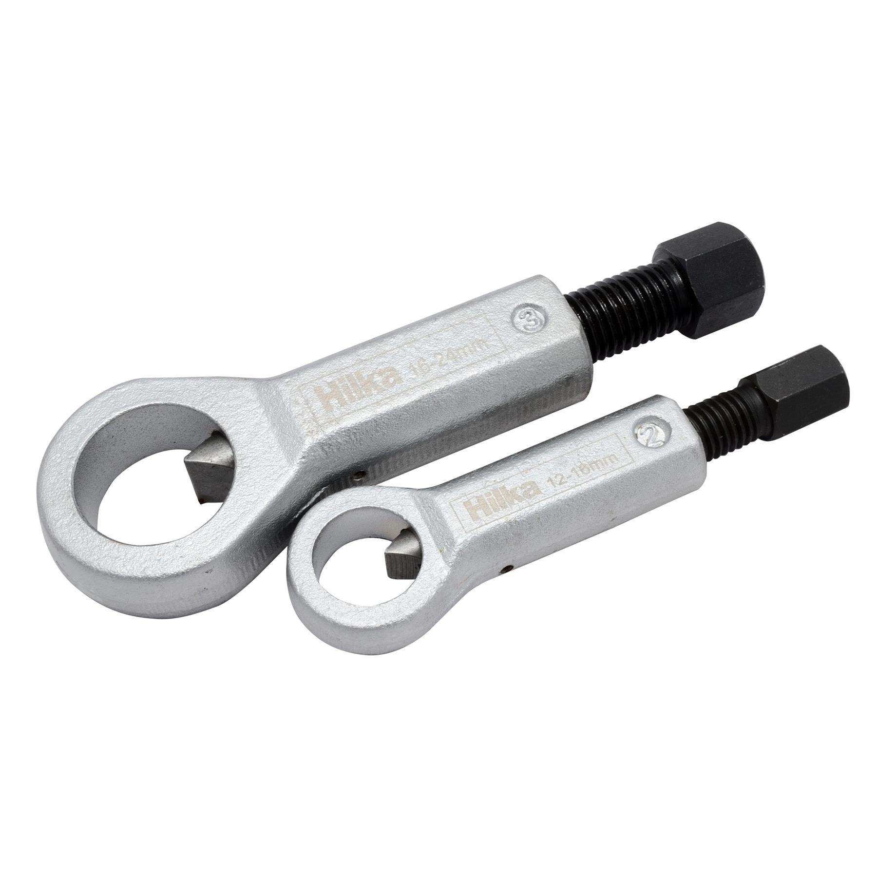 Hilka 2pc Nut Splitter Set Remove Broken Corroded Split Stuck Damaged Nuts 12-24