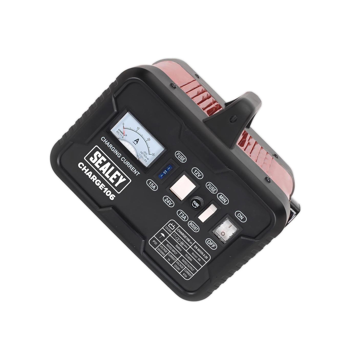 Sealey CHARGE106 Battery Charger 8Amp 12/24V 230V