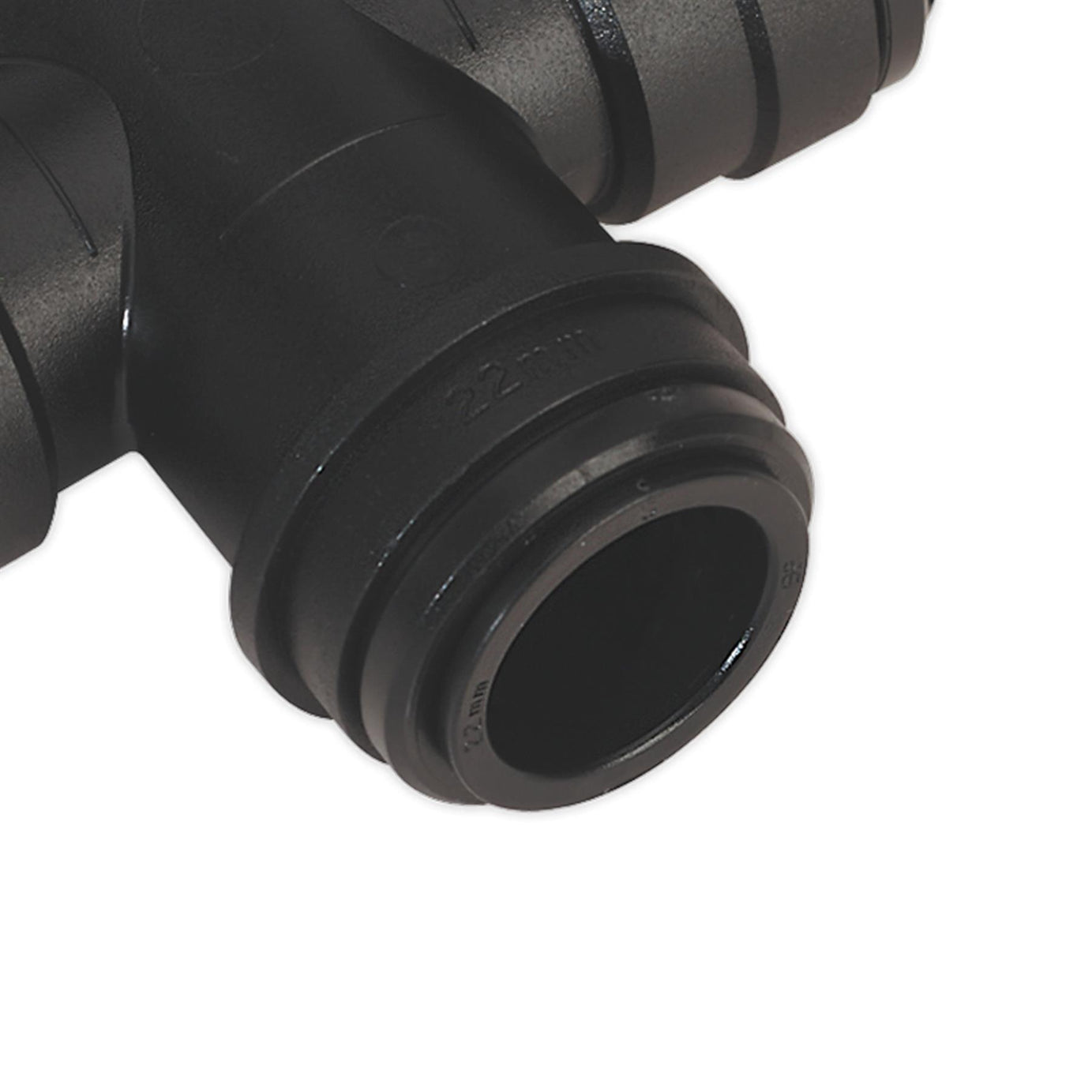 Sealey Equal Water Trap Tee 22mm (John Guest Speedfit - PMTT22E)