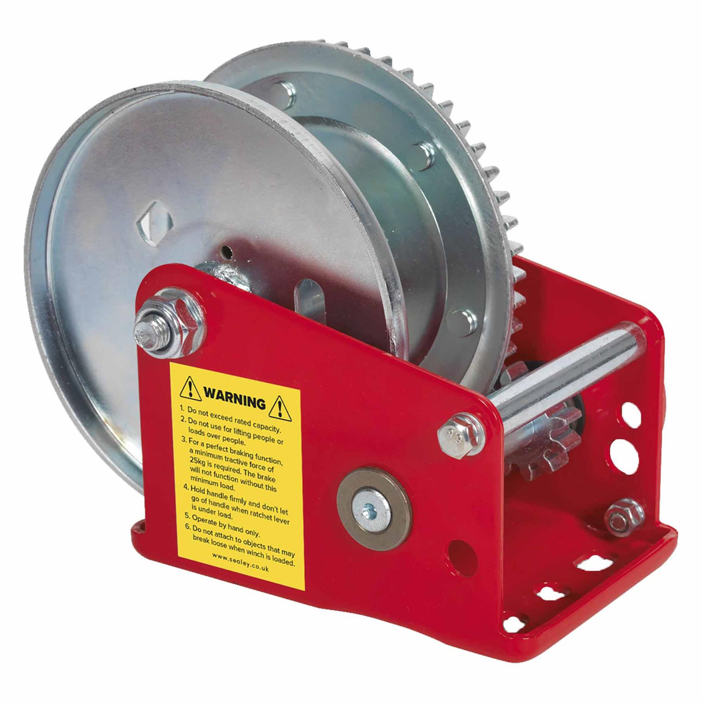 Sealey Geared Hand Winch with Brake 540kg Capacity