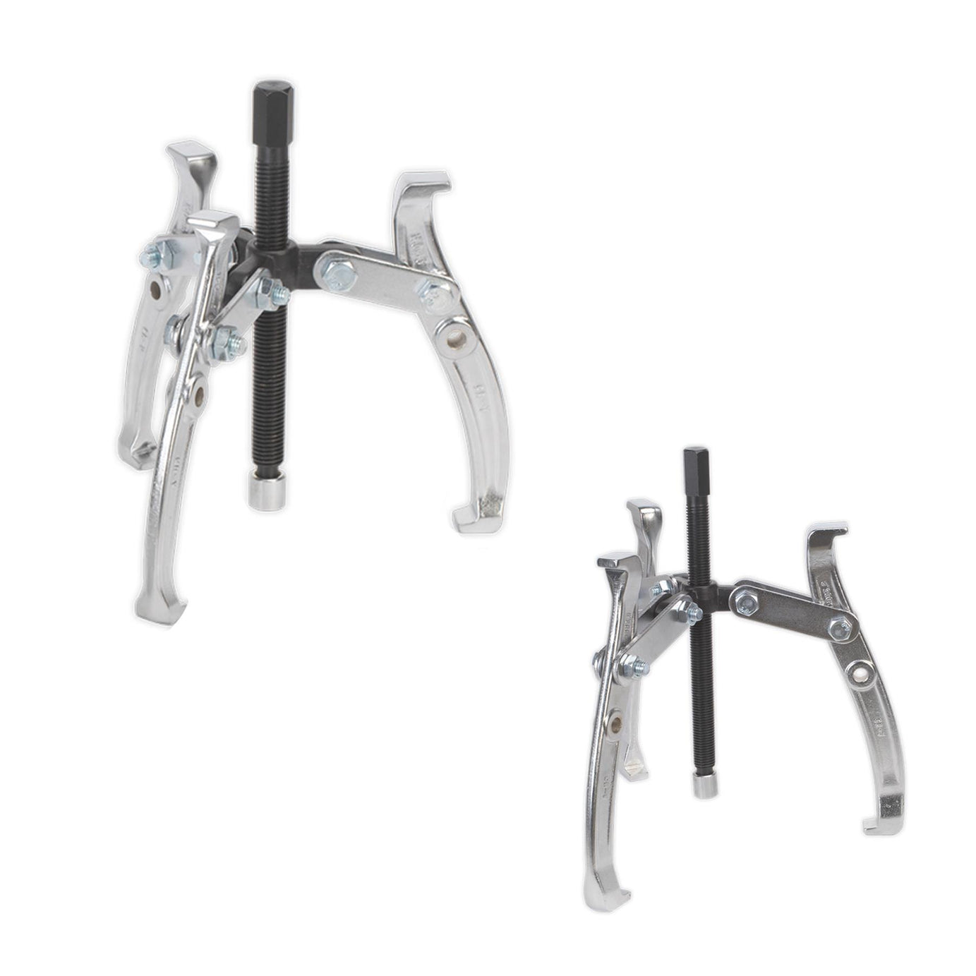 Sealey Gear Puller Set 4pc Triple Leg Suitable For Ratchet/Spanner