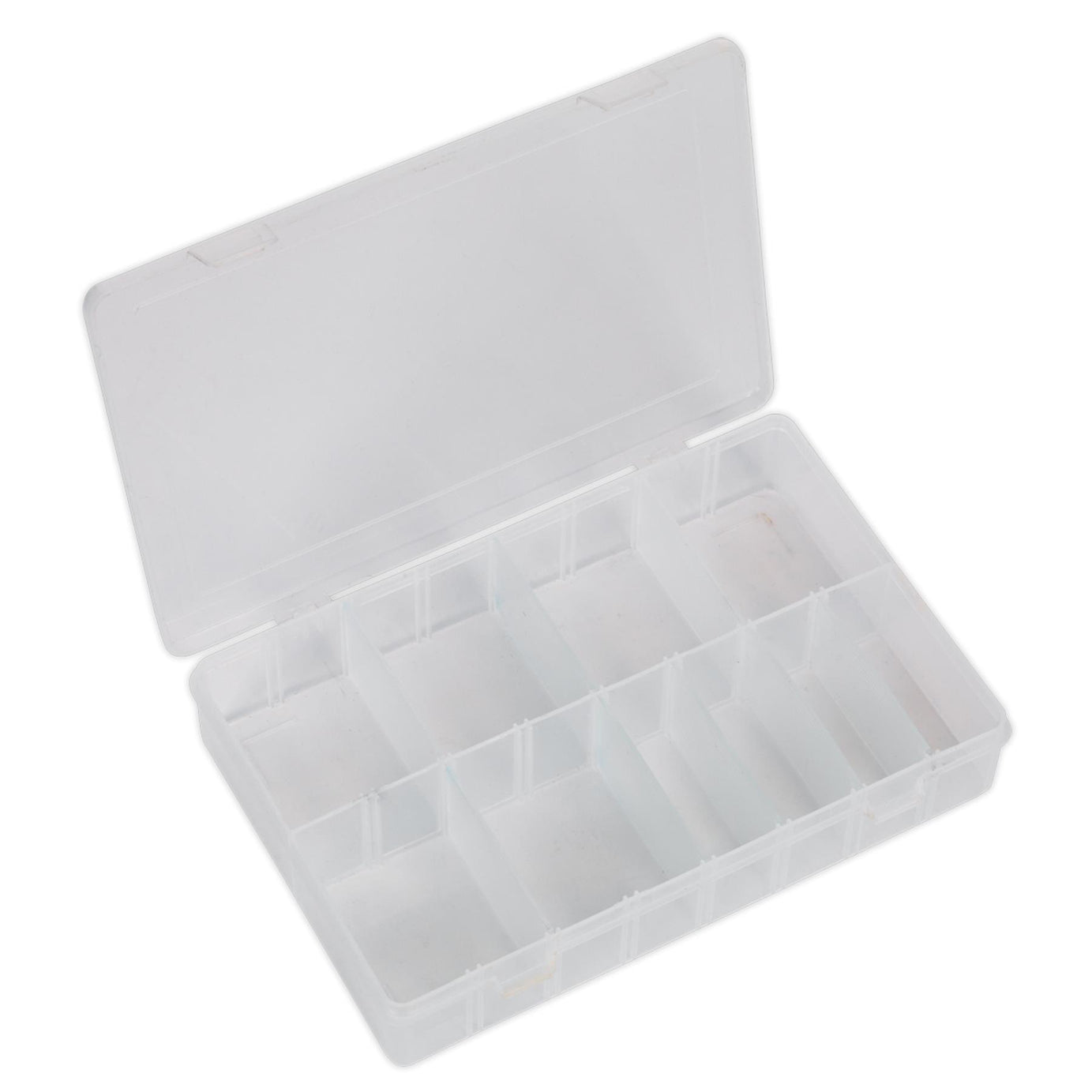 Sealey Assortment Box Partitioned Box With Hinged Lid With 8 Removable Dividers