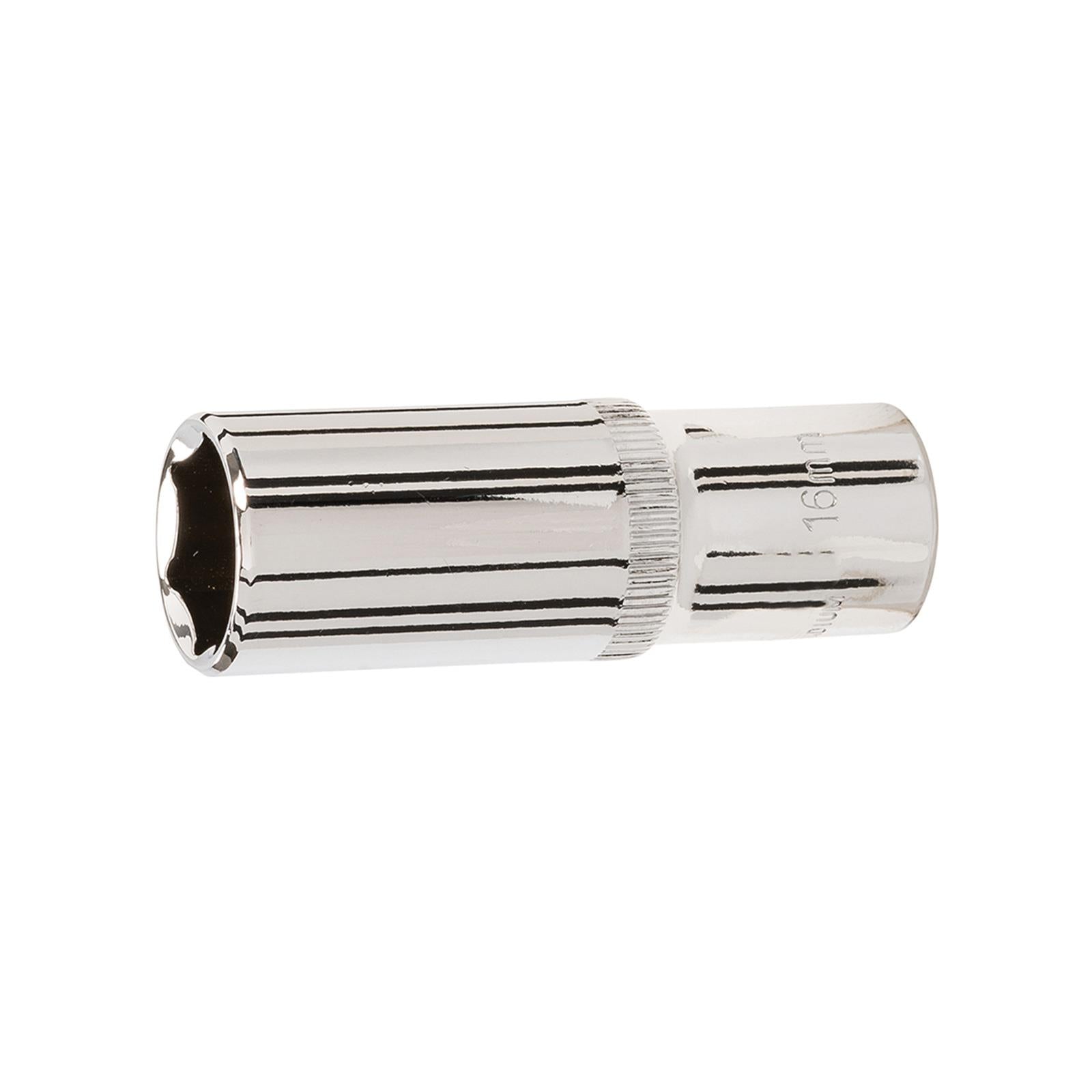 Deep Socket 3/8" Drive 6pt Metric 6 Point Hex Corrosion Resistant Socket 16mm