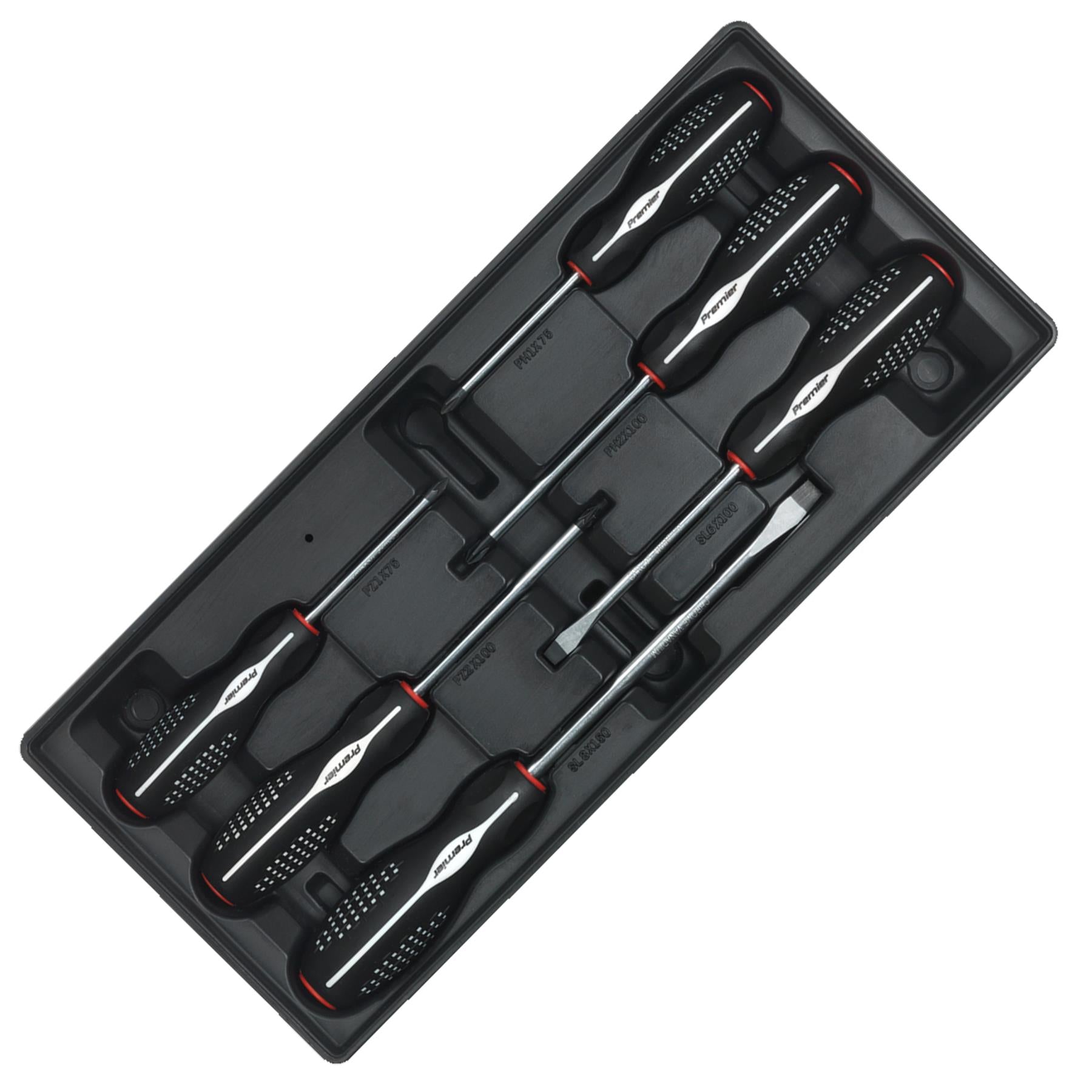 Sealey Tool Tray with Screwdriver Set 6pc