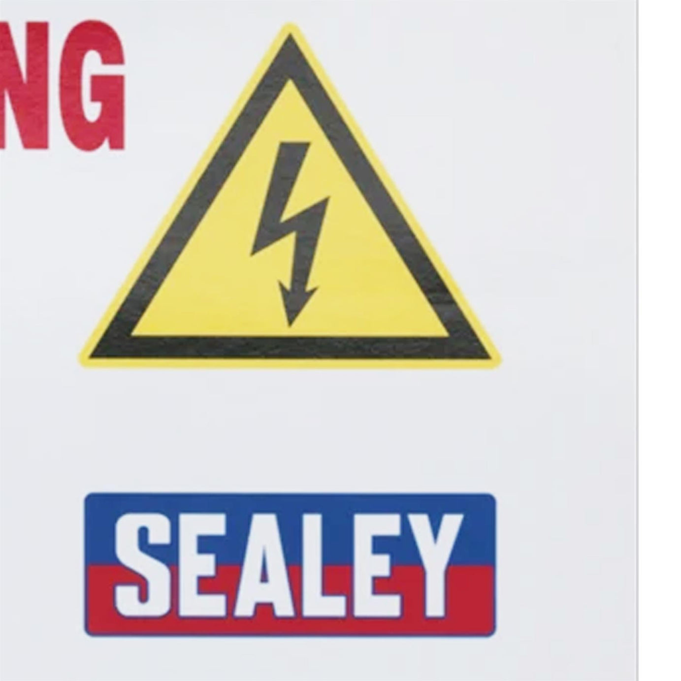 Sealey Hybrid/Electric Vehicle Warning Sign Safety warning sign