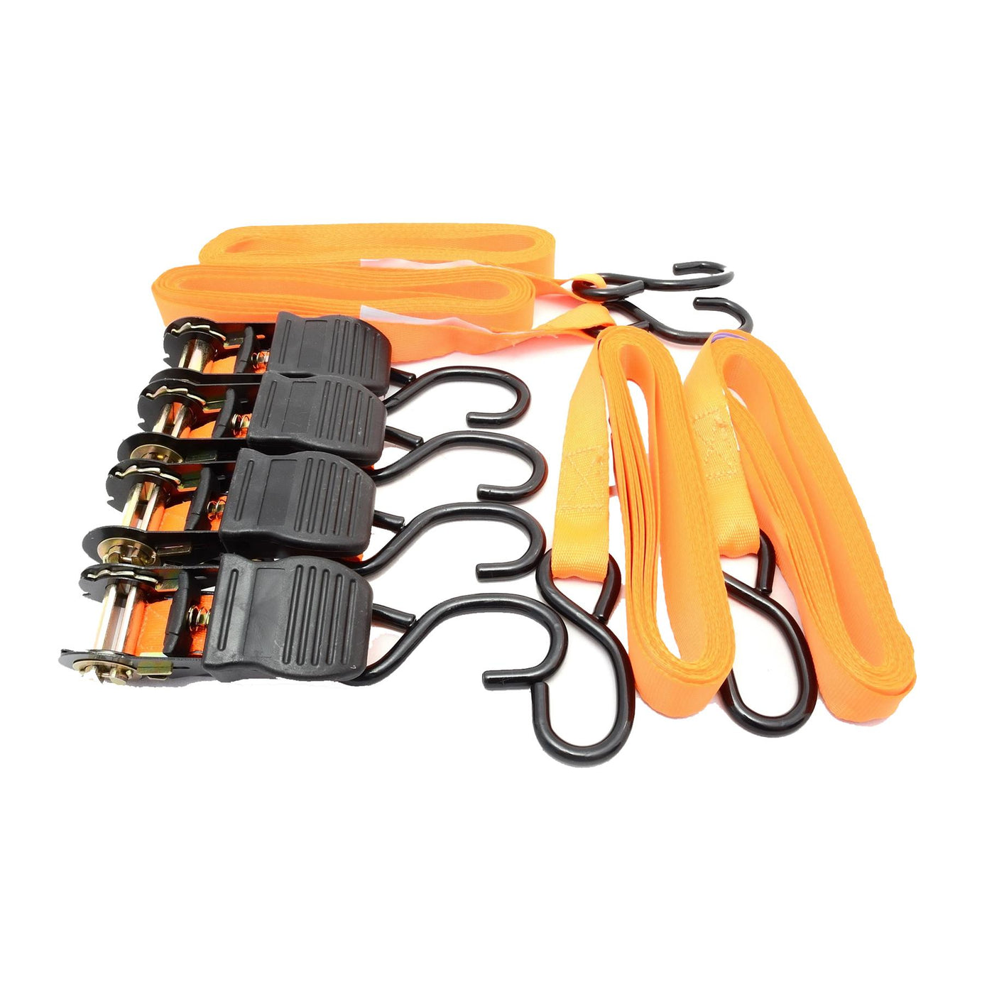 4 Piece 25mm x 4.5m Ratchet Tie Downs Secure Your Cargo with Confidence