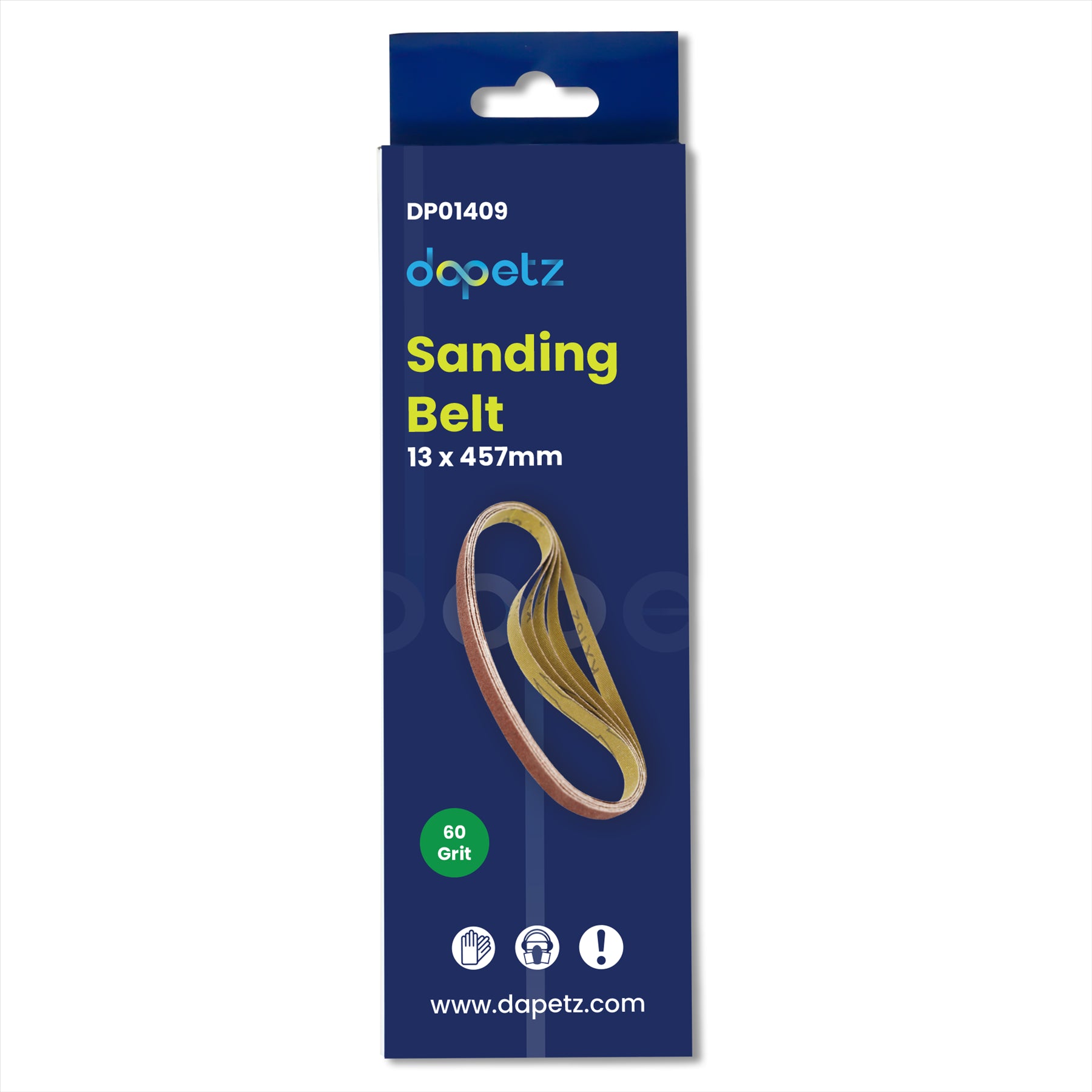 20 Powerfile Sanding Sander Belts 13mm X 457mm 60 Grit Medium Finger Sander Belt