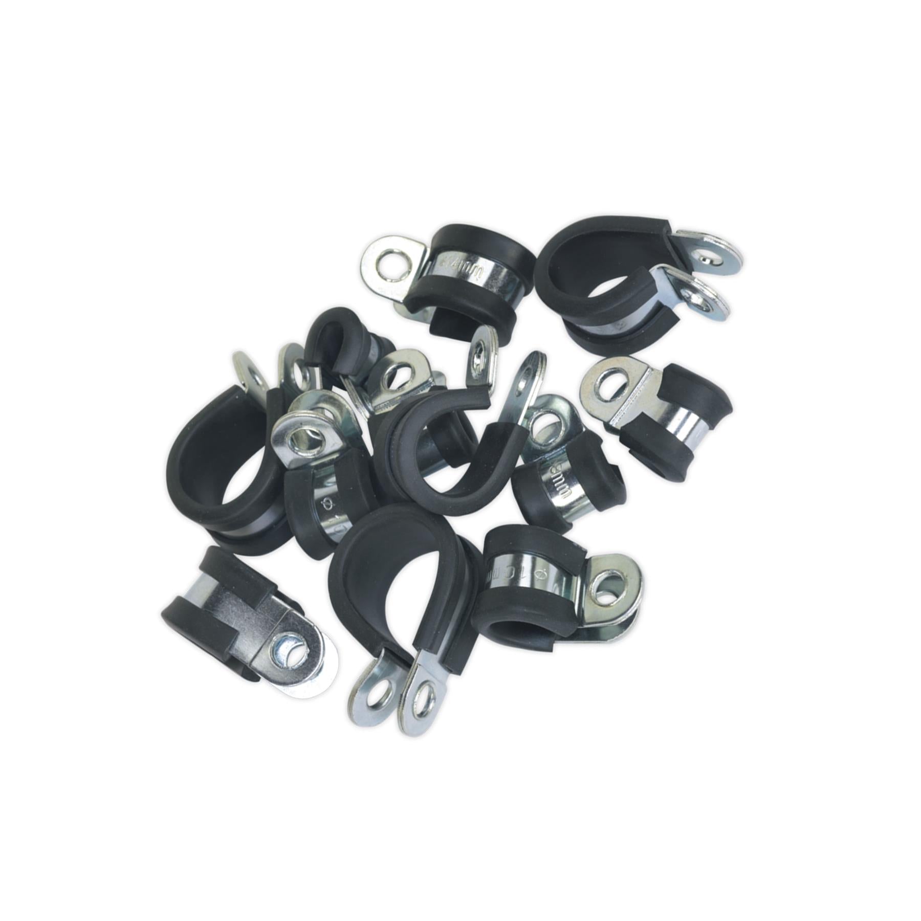 Sealey P-Clip Rubber Lined Assortment 60pc