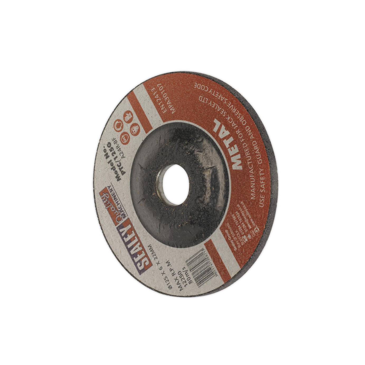 Sealey Grinding Disc 125 x 6mm 22mm Bore