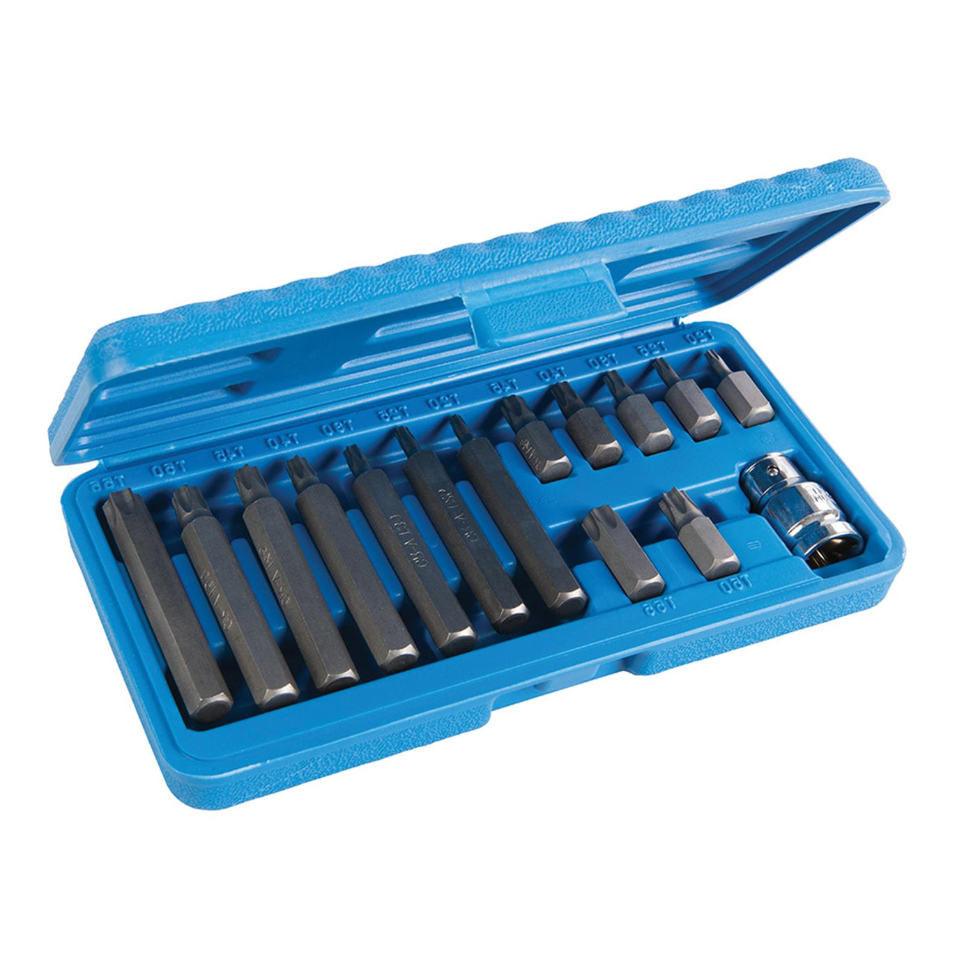 Trx Bits Set 15Pc Chrome Vanadium Socket & Hardened Tempered Trx Bits