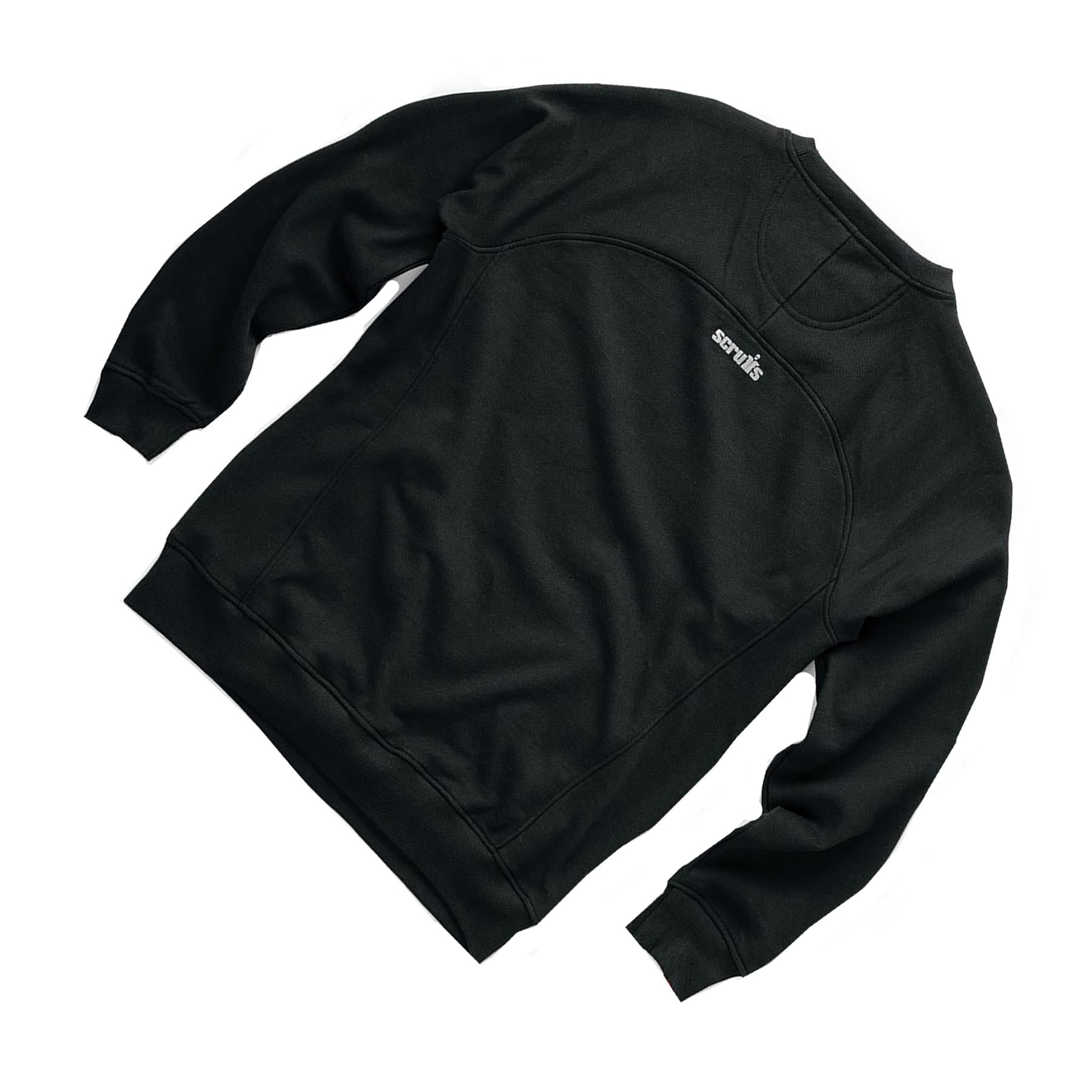 Scruffs Eco Worker Shirt Mens Work Sweatshirt Black L