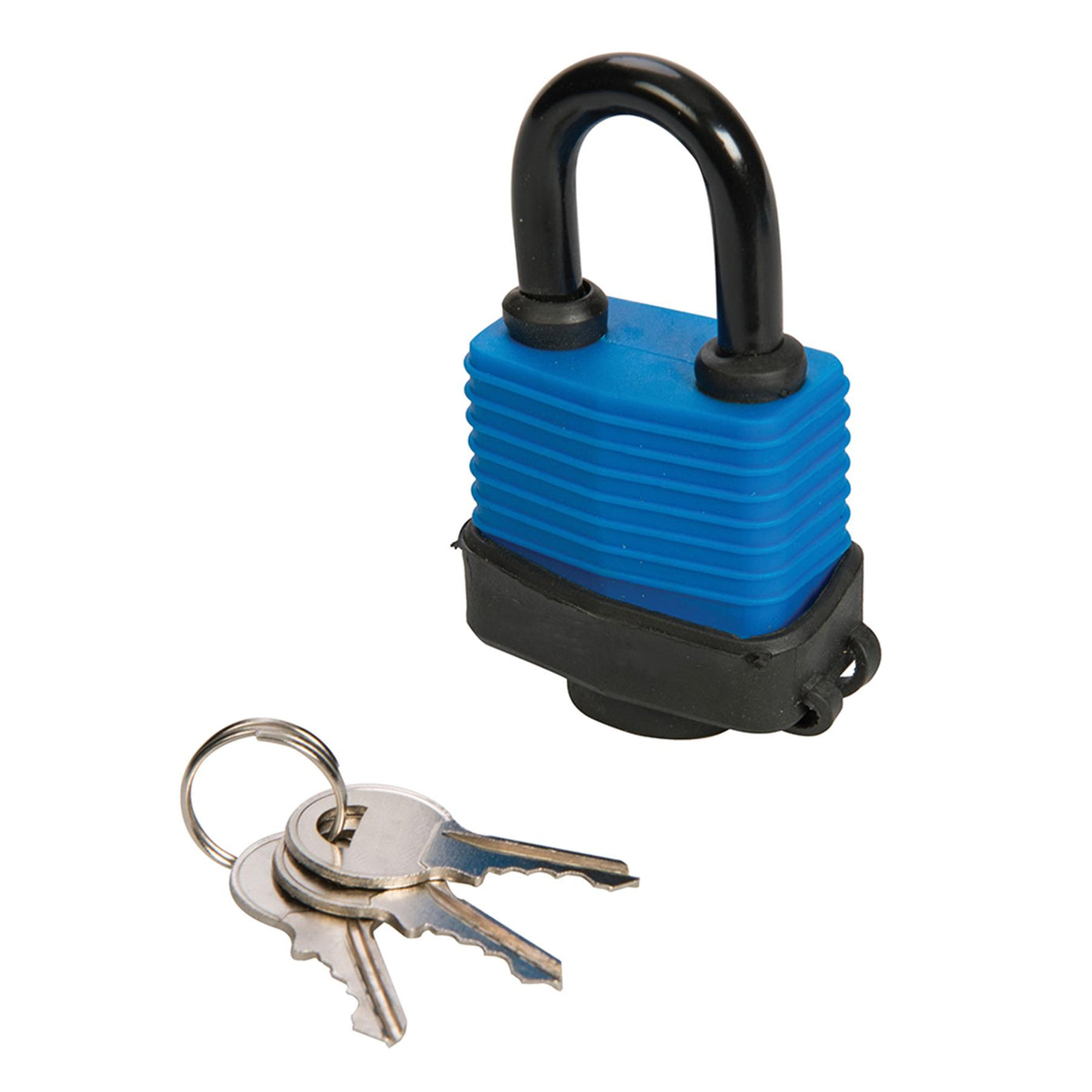 Steel body 48mm Protective Rubber Coating Weather-Resistant Protective Base Padlock