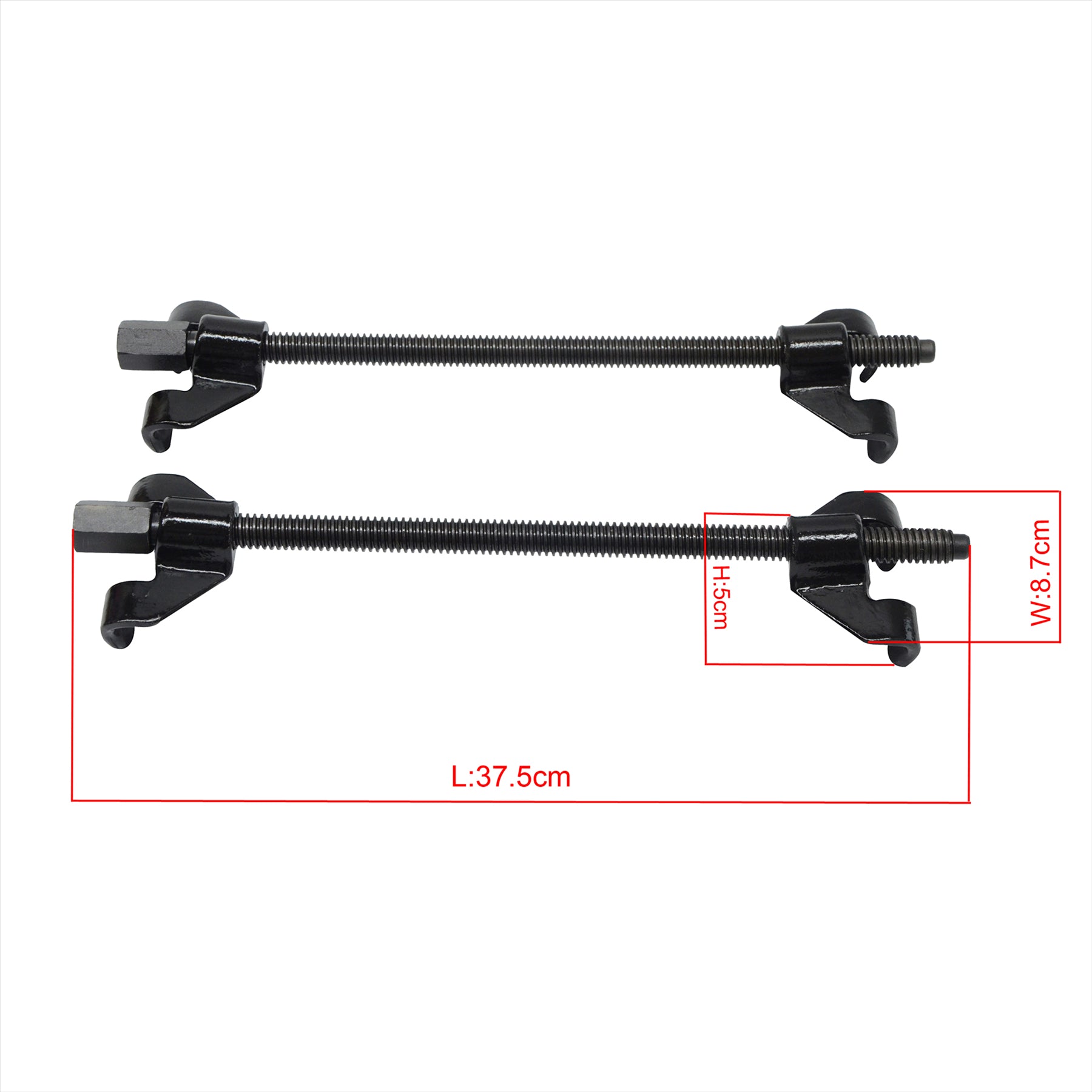 2Pc Car Coil Spring Compressor Clamps Max Opening 370mm Heavy Duty Garage Tool