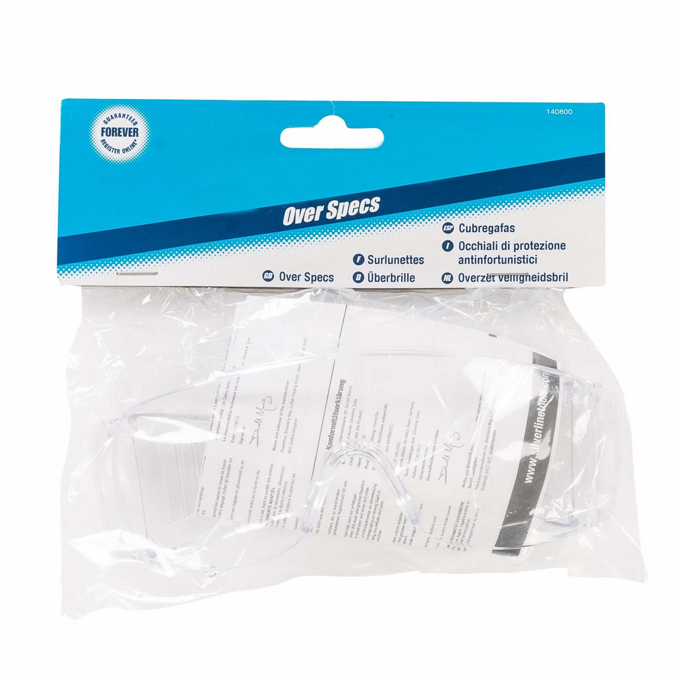Safety Over Specs - Over Specs Impact-Resistant Polycarbonate Lens Kit