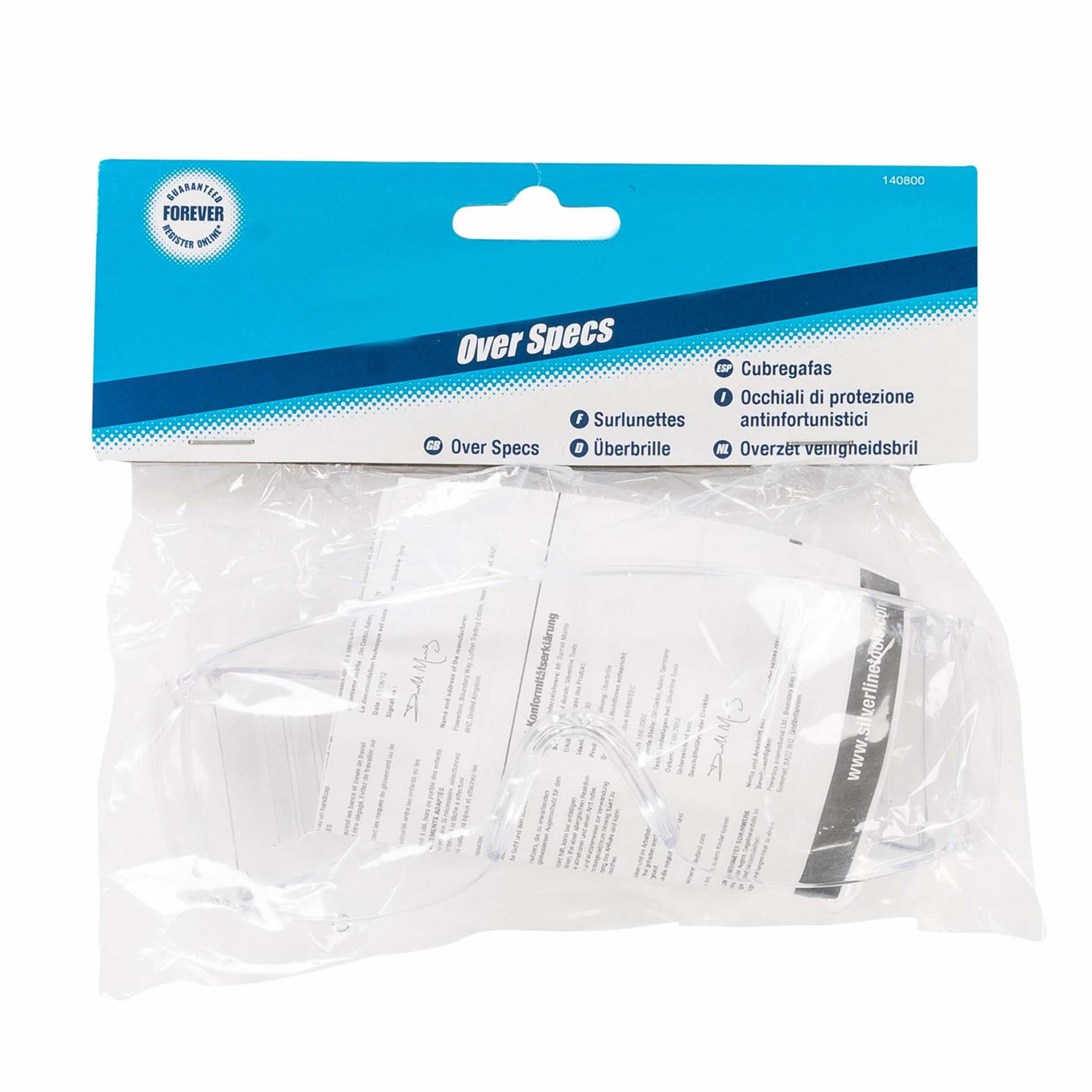 Safety Over Specs - Over Specs Impact-Resistant Polycarbonate Lens Kit