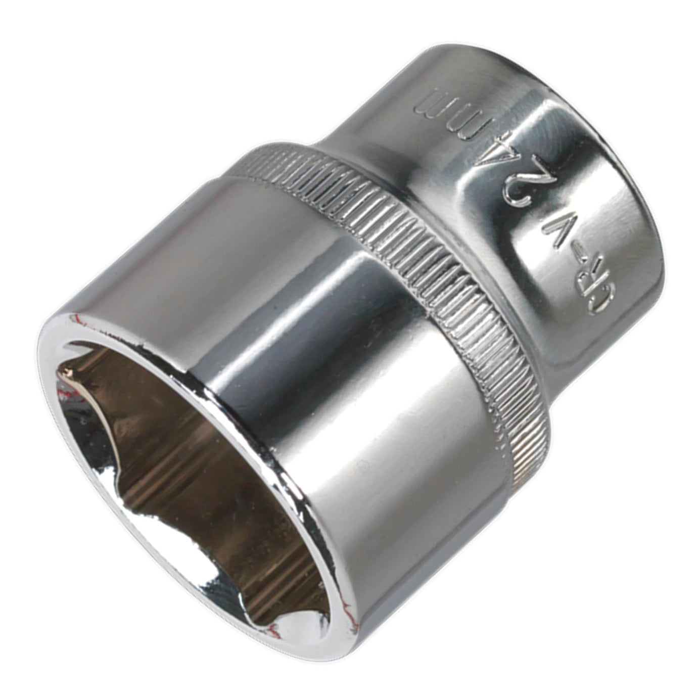 Sealey WallDrive Socket 24mm 1/2"Sq Drive Fully Polished