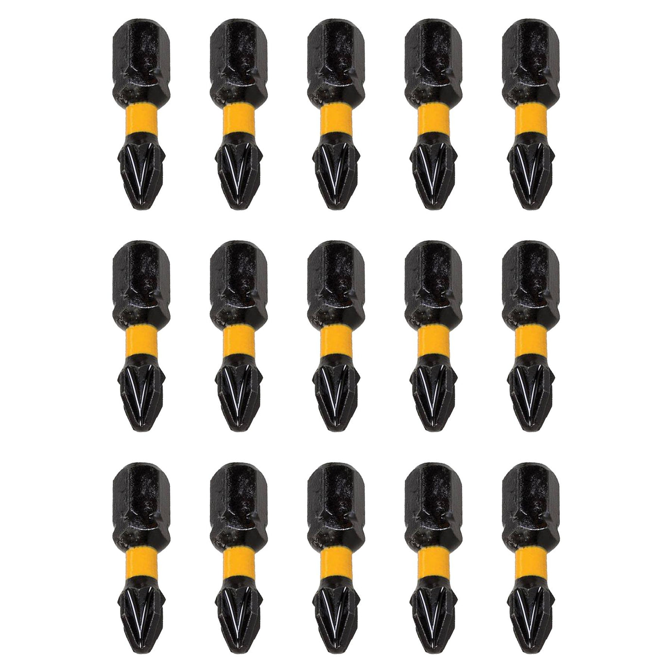 IMPACT SCREWDRIVER BITS PZ2 POZI 1 2 3 HEAD 25MM SCREW DRIVER BIT X 15