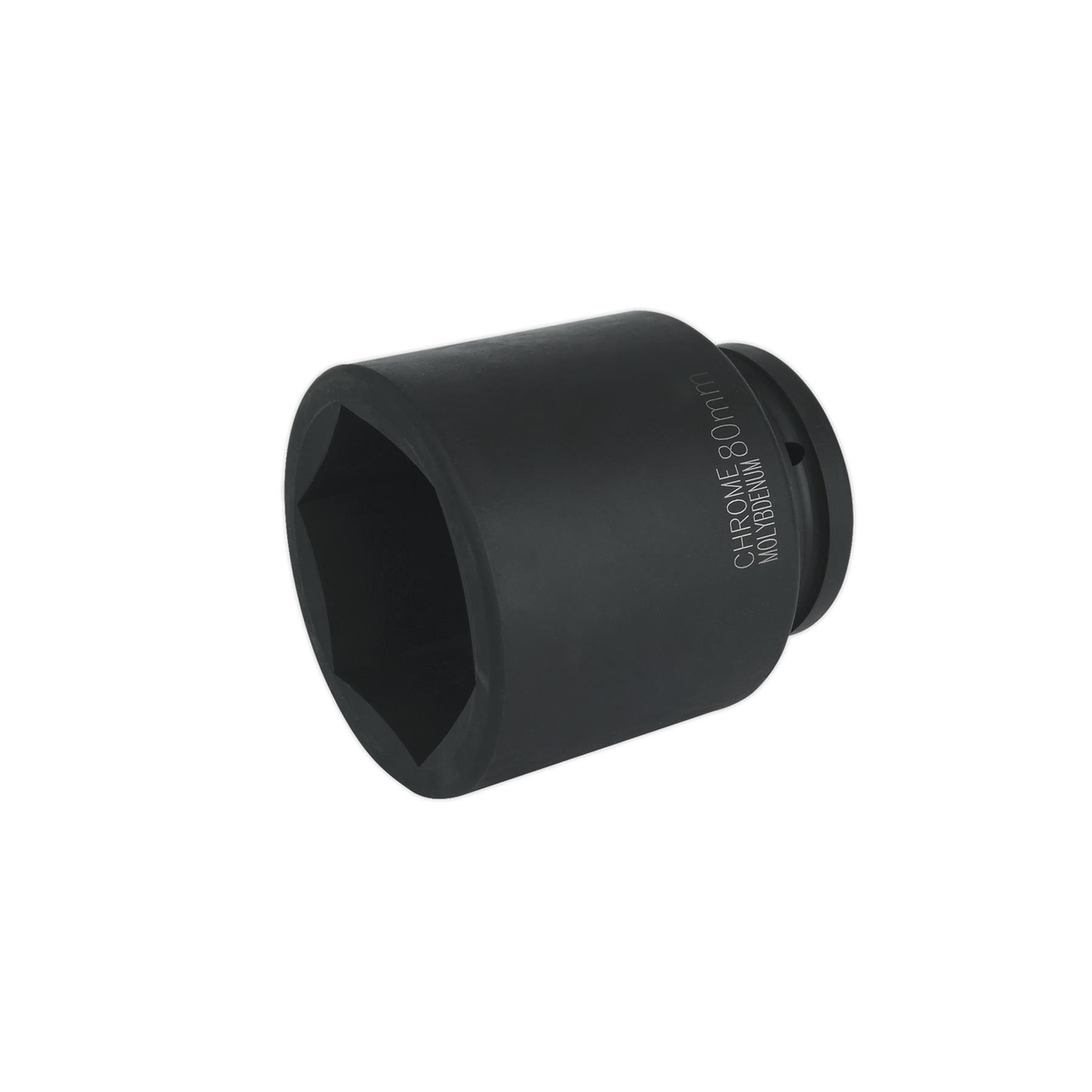 Sealey Impact Socket 80mm Deep 1"Sq Drive Chrome Molybdenum Lifetime Guarantee