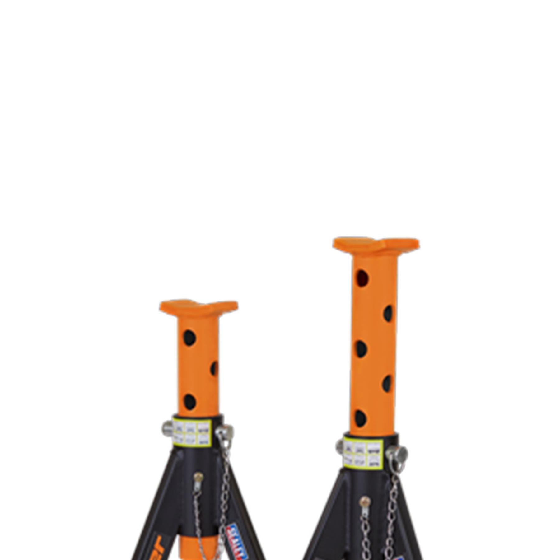 Sealey Axle Stands (Pair) 6tonne Capacity per Stand - Orange