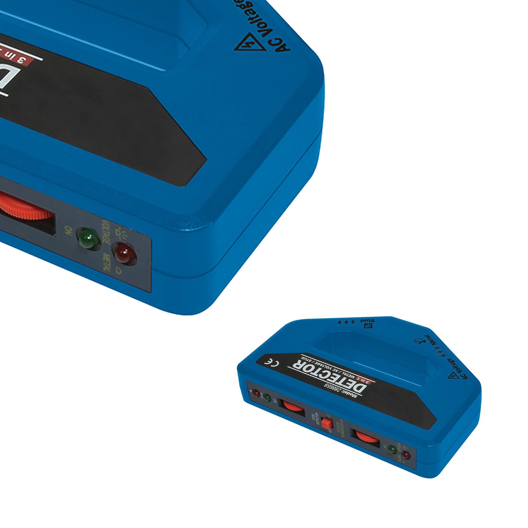 Detector 3-In-1 - 1 X 9V (Pp3) Detects Timber, Metal & Live Wires Hand Held