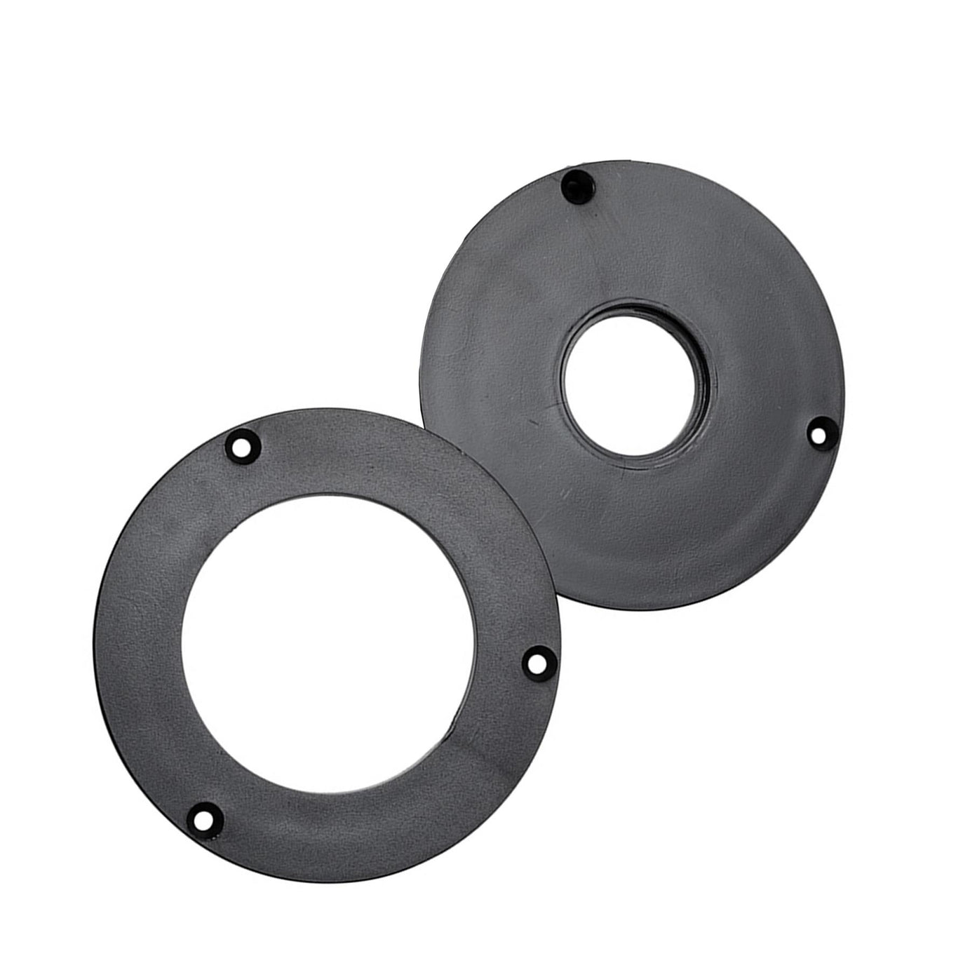 For Woodworking Aluminum Router Table Insert Plate With 4 Rings Sturdy Plastic