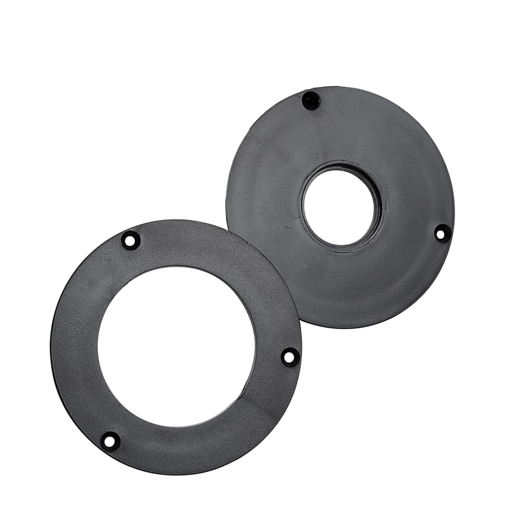 For Woodworking Aluminum Router Table Insert Plate With 4 Rings Sturdy Plastic