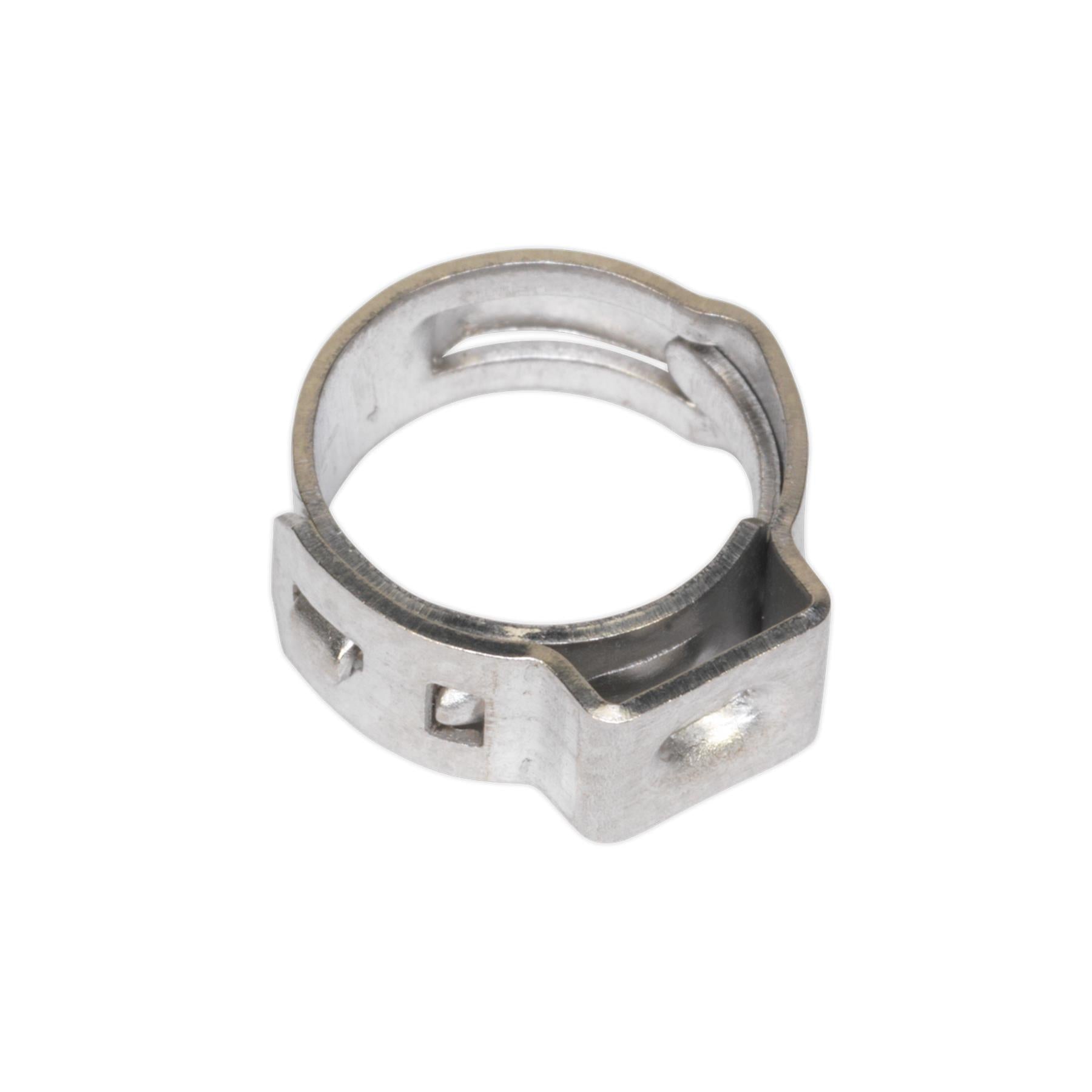 Sealey O-Clip Single Ear Ø8.5-10mm  Stainless Steel Pack of 25
