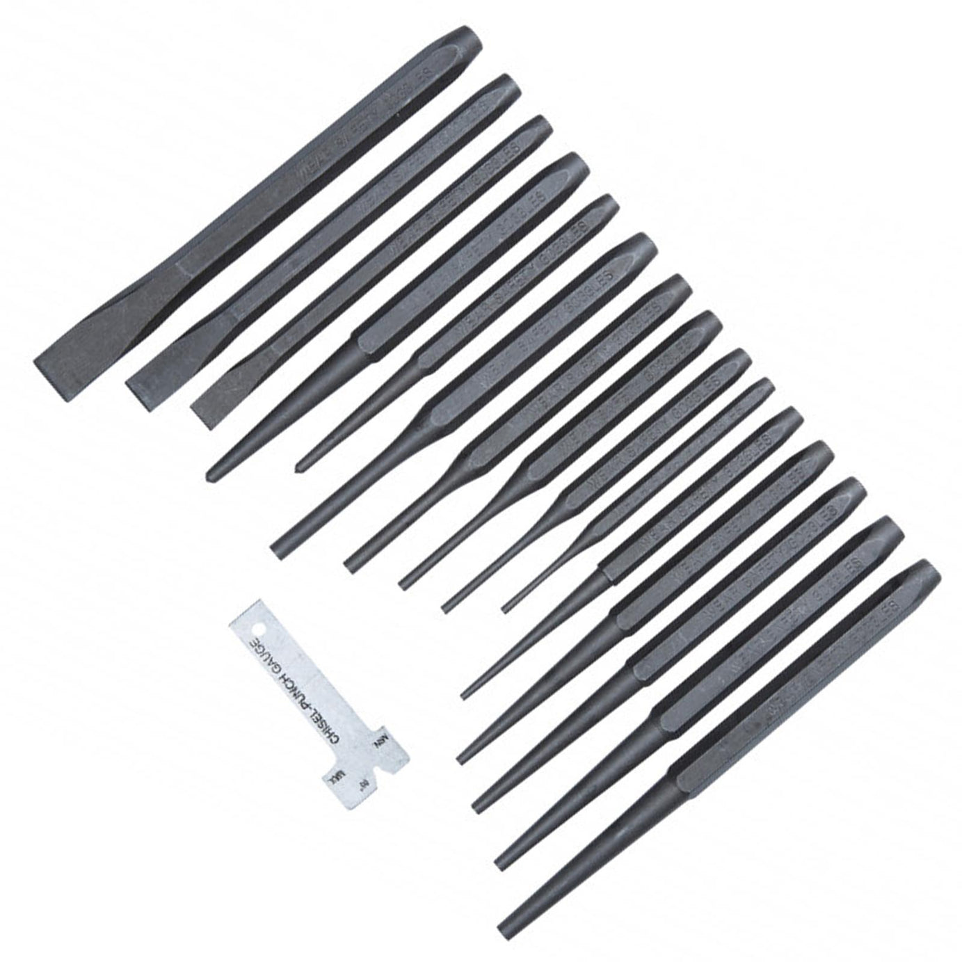 BlueSpot 16Pce Punch and Chisel Set Center Pin Punch Alloy Steel Chisel Lifetime Guarantee