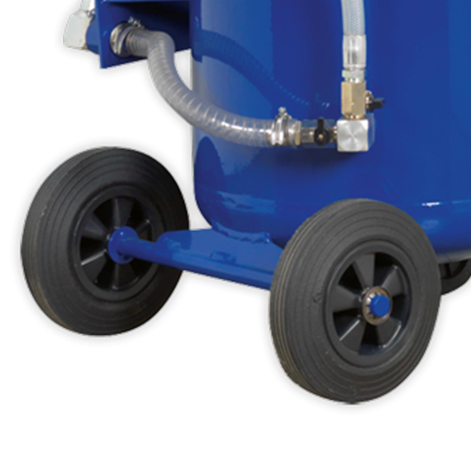Sealey Mobile Oil Drainer + Probes 80L Cantilever Air Discharge