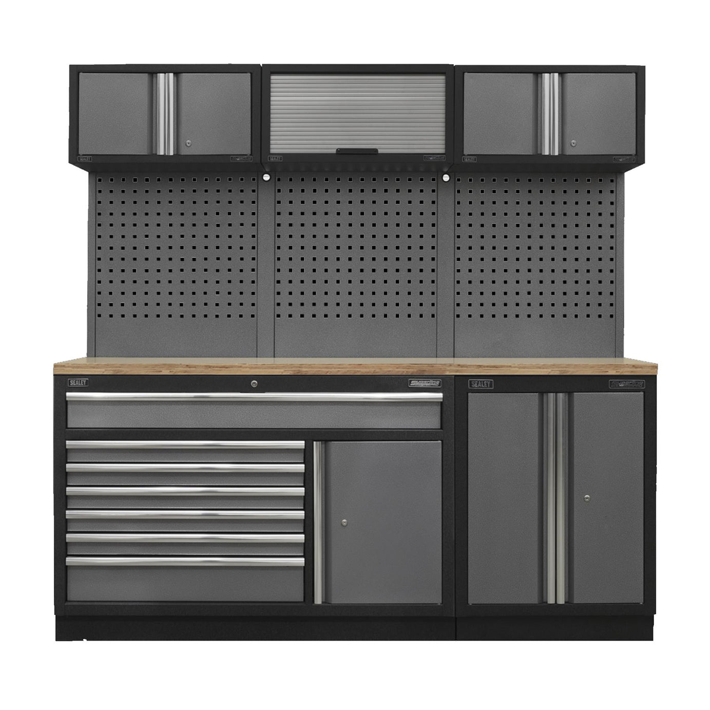 Sealey Superline Pro 2.04m Storage System - Pressed Wood Worktop