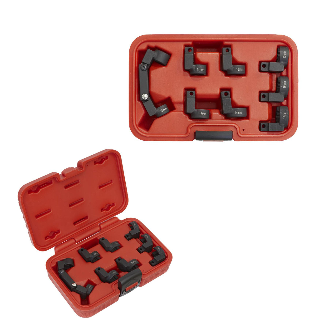 Sealey Injector Pipe Socket Set 9pc 3/8"Sq Drive Storage Case
