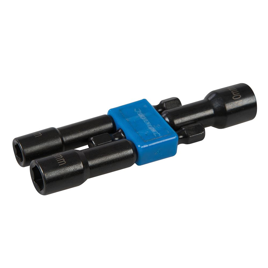 Magnetic Nut Driver Set 6,8 & 10mm Chrome Vanadium Steel Nut Fit in 6.35mm Chuck