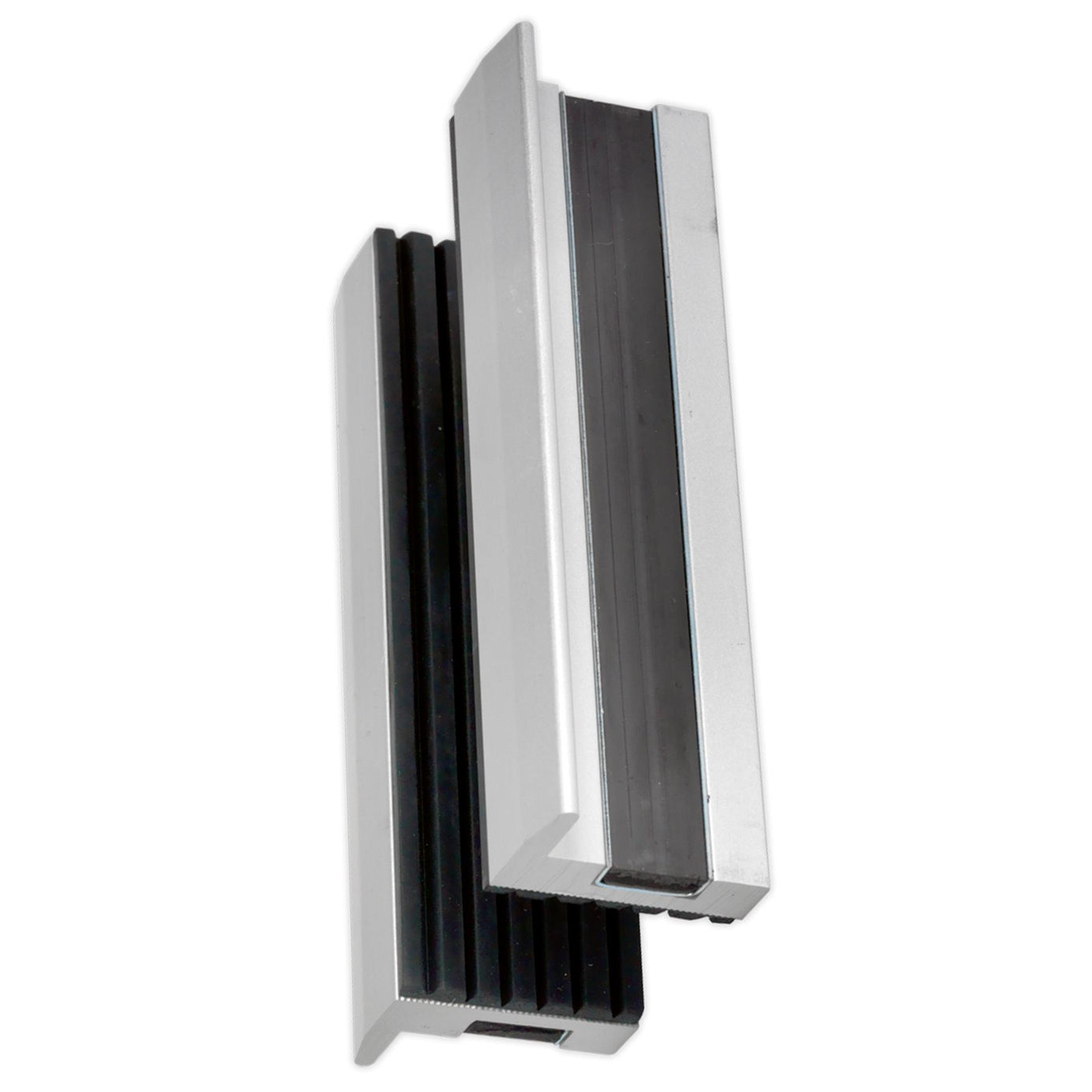 Soft Jaws for Vices -clamping 100mm  Aluminium body with soft rubber Sealey