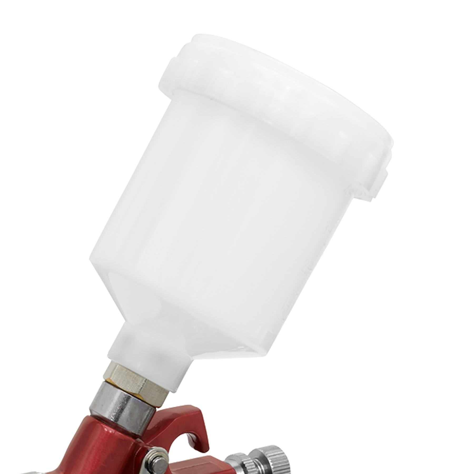 Sealey HVLP Gravity Feed Touch-Up Spray Gun 0.8mm Set-Up