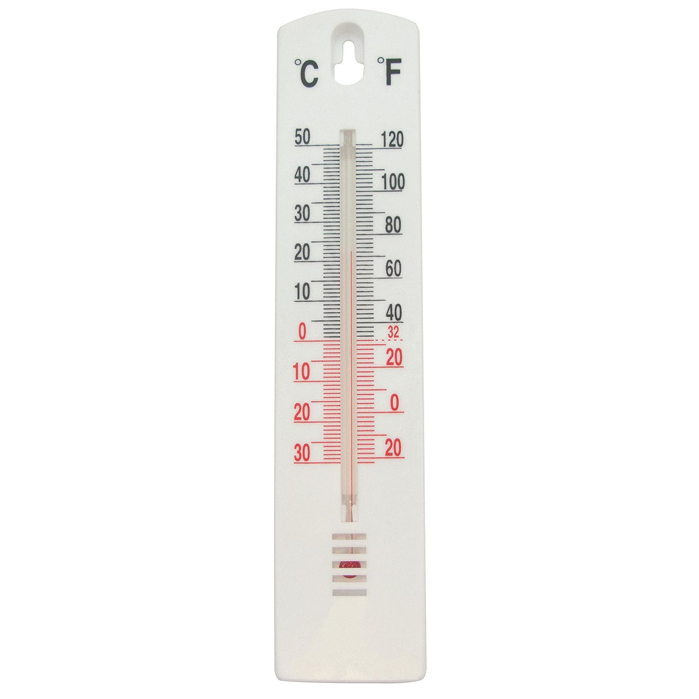 Wall Thermometer 200mm Lightweight Celsius And Fahrenheit Indoor Outdoor