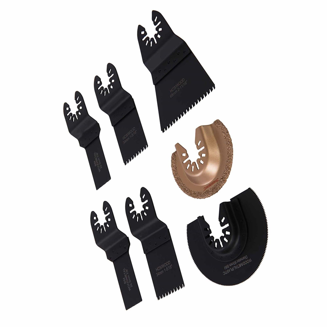 Cutting Set 7 Piece Multi Tool Oscillator Bi Metal Carbide Brand New Quality