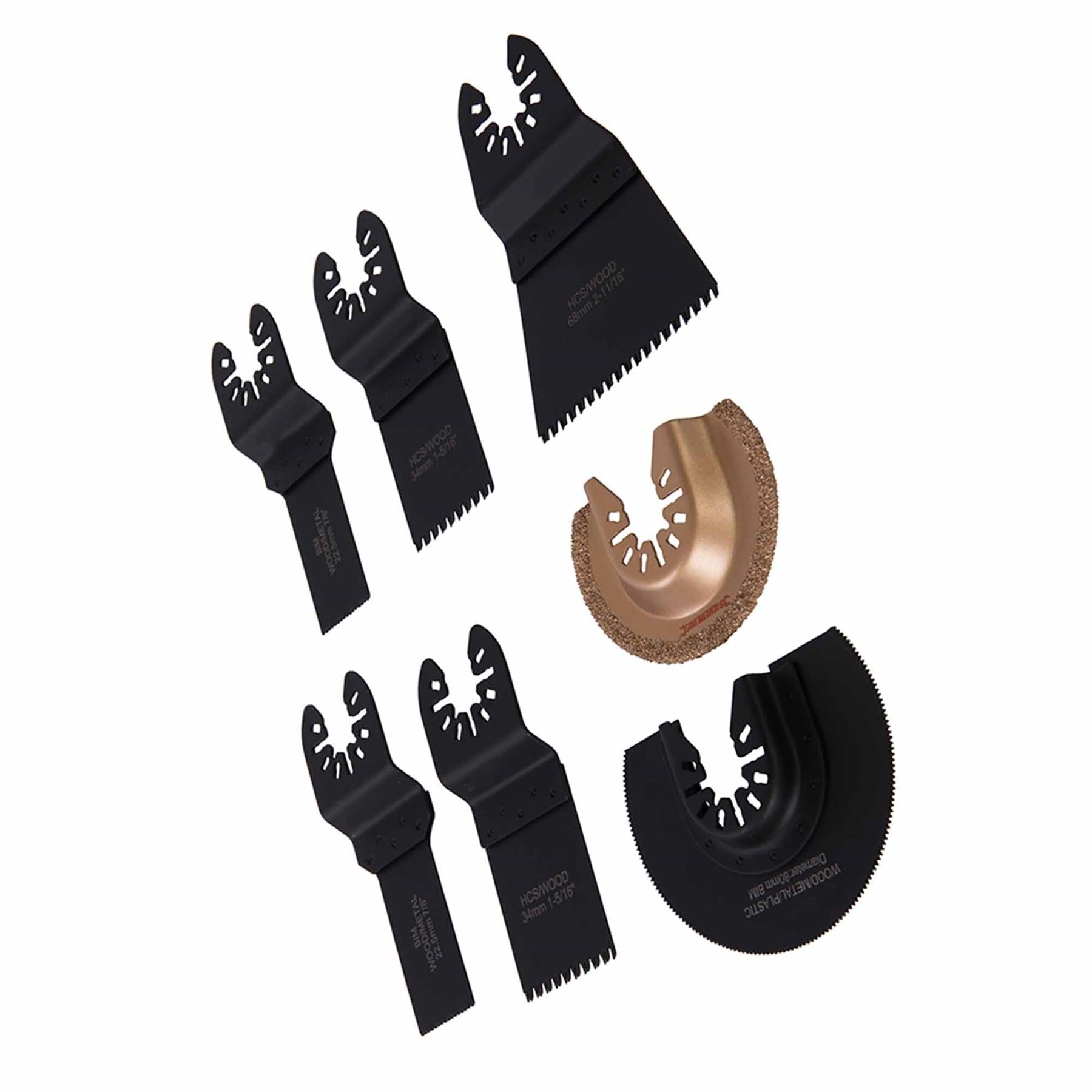 Cutting Set 7 Piece Multi Tool Oscillator Bi Metal Carbide Brand New Quality