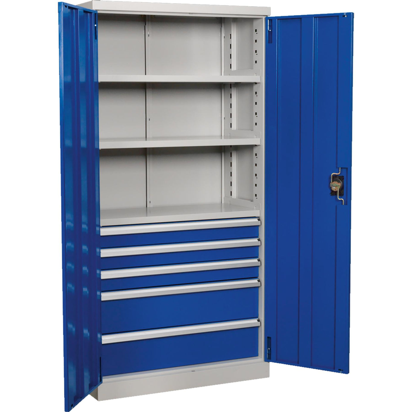 Sealey Industrial Cabinet 5 Drawer 3 Shelf 1800mm