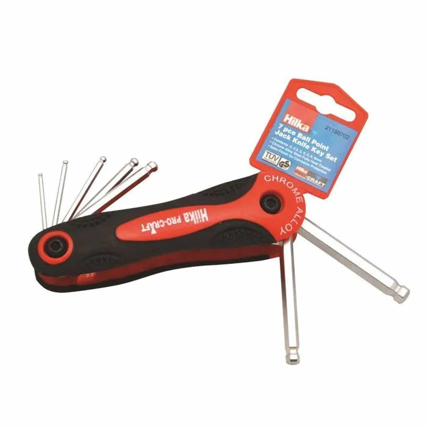 Hilka Ball Point Hex Key Set Metric 7 Piece