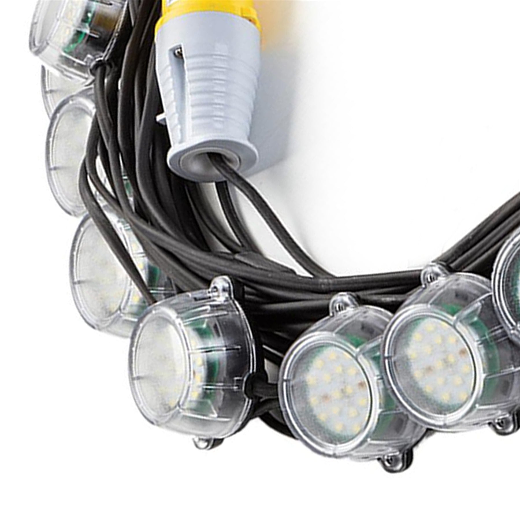 Defender 50m Heavy Duty LED Encapsulated Festoon String Lights 120W 110V 120W