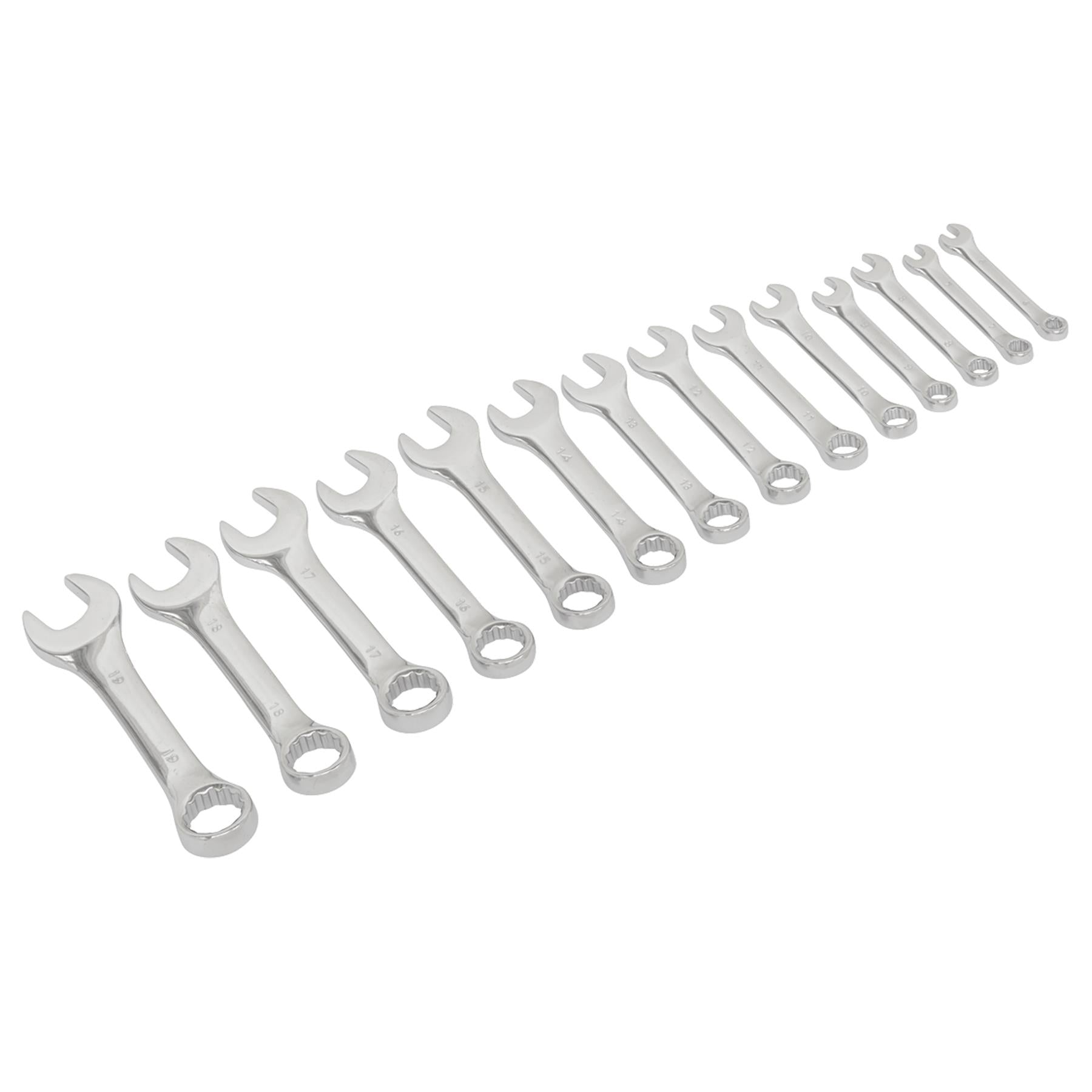 Sealey Combination Spanner Set 14pc Stubby