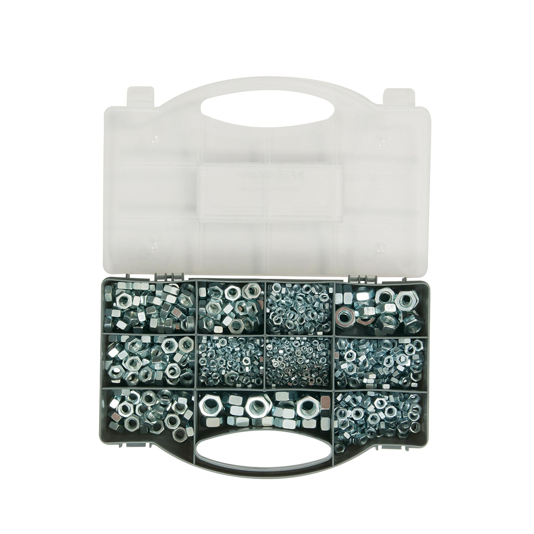 1000Pce Hex Nuts Pack Assortment Internally Threaded Fastner Secure Fixing Diy