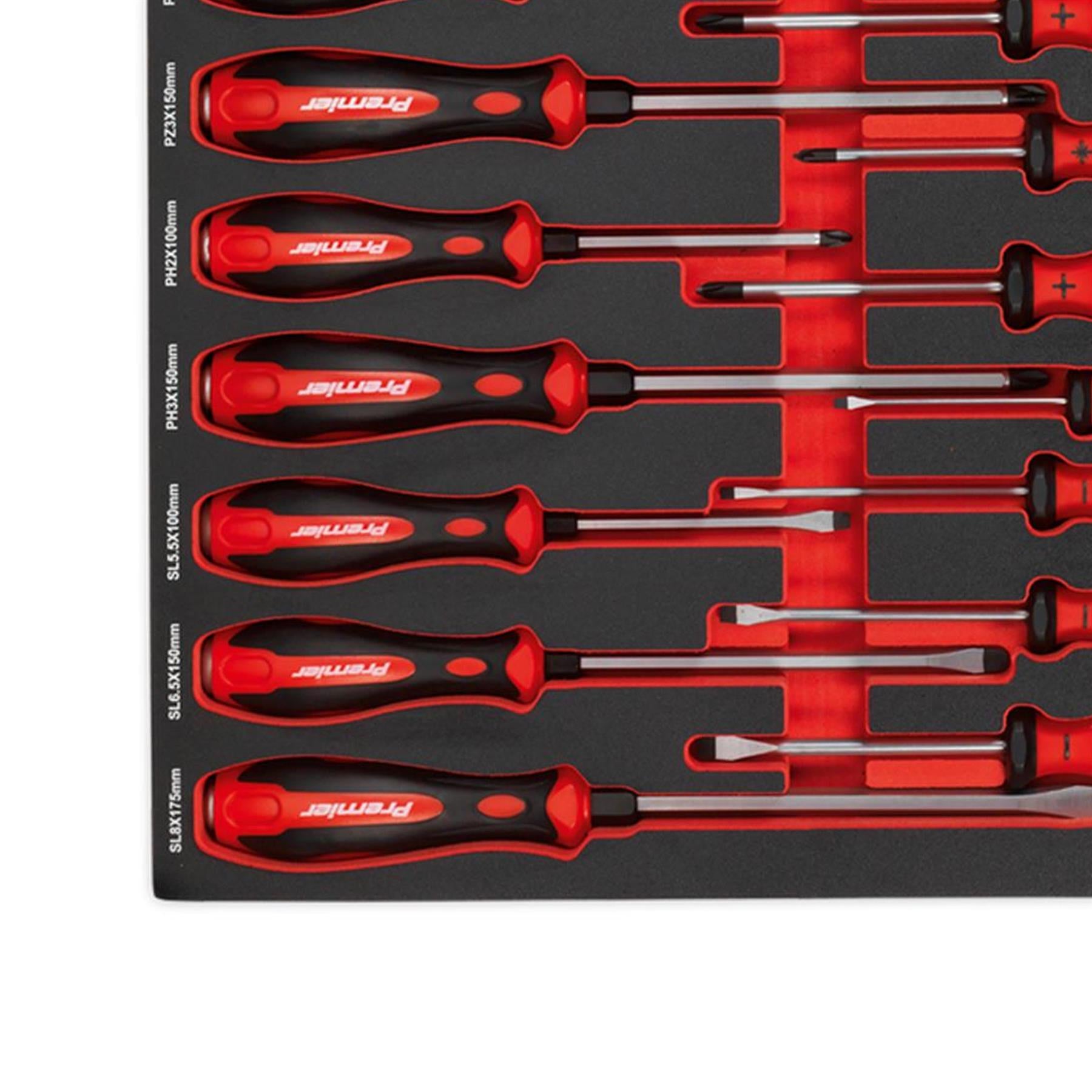 Sealey Tool Tray with Screwdriver Set 72pc