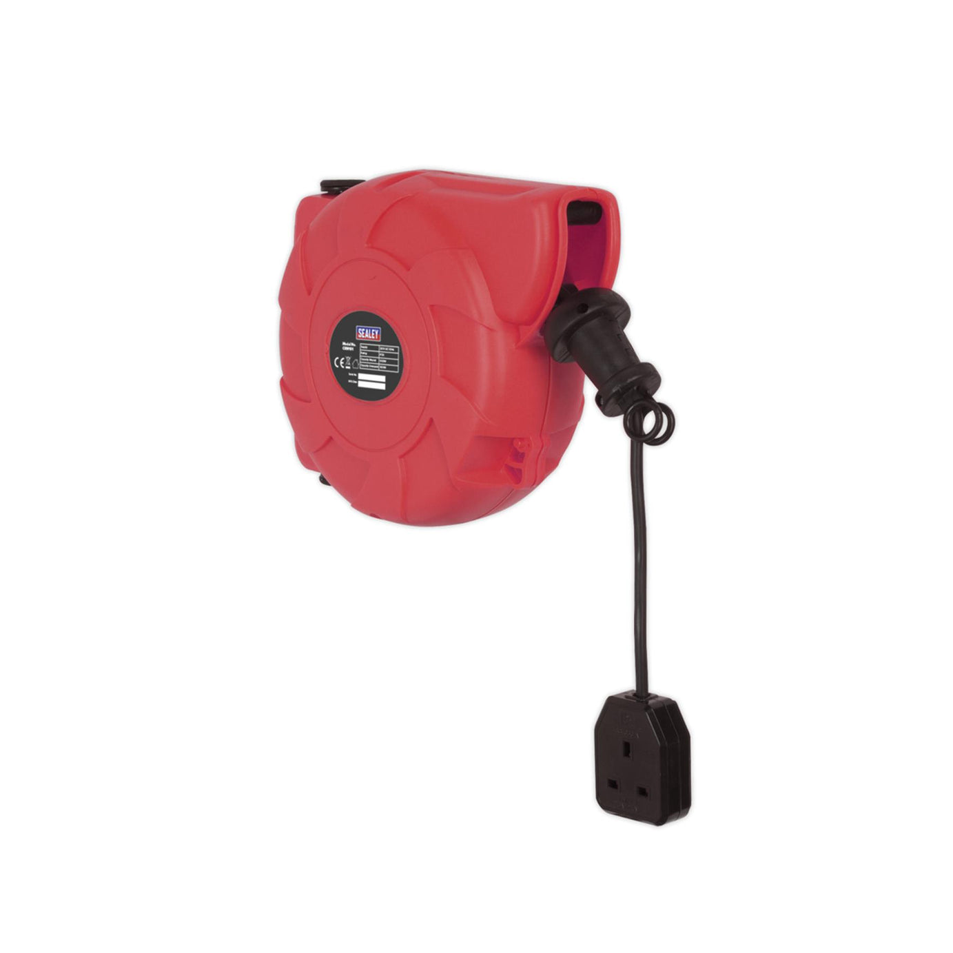 Sealey 10m Cable Reel Retractable System 1 x 230V Socket Extension