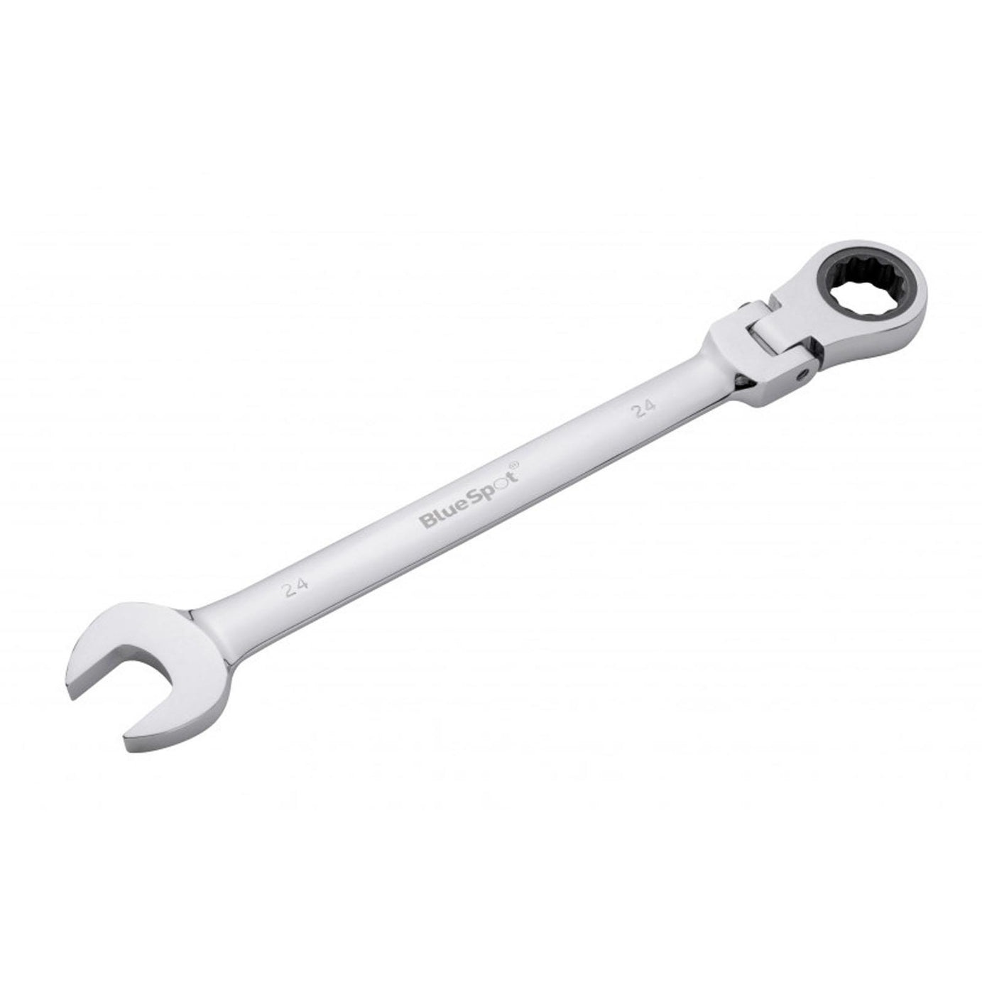 BlueSpot Ratchet Spanner Combination Flexible Head Wrench Metric 24mm