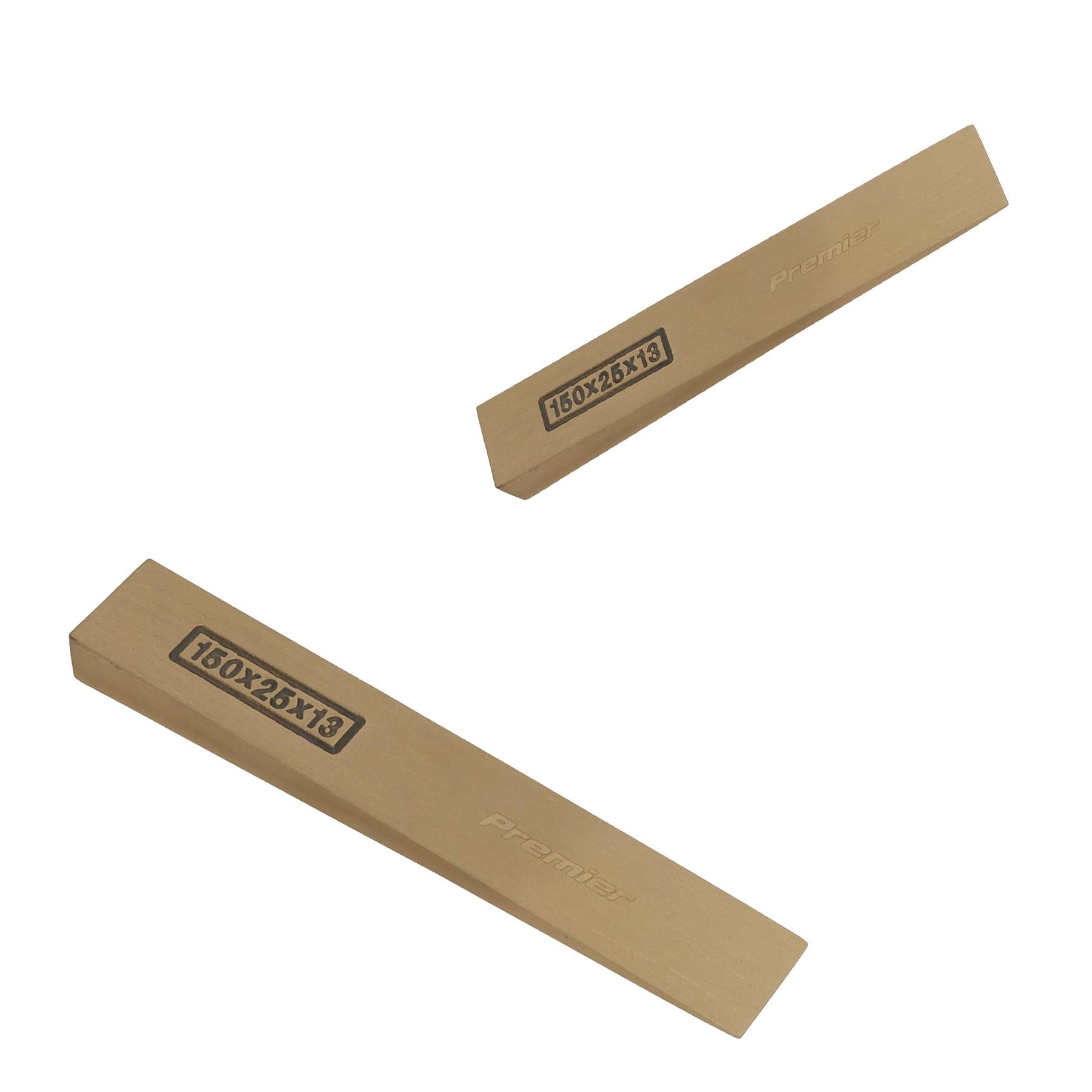 Sealey Wedge 150 x 25 x 13mm - Non-Sparking Beryllium Copper