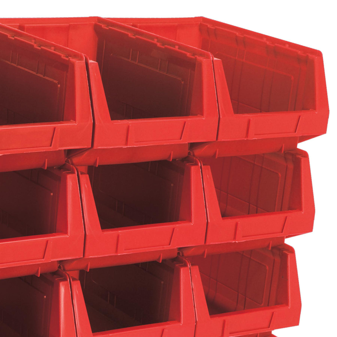 Sealey Plastic Storage Bin 210 x 355 x 165mm - Red Pack of 12